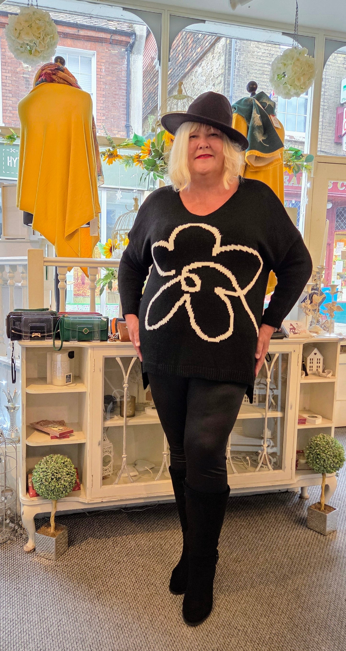 Flower Oversized Jumper