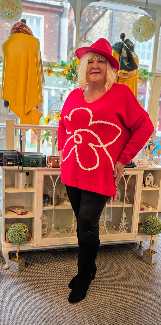 Flower Oversized Jumper