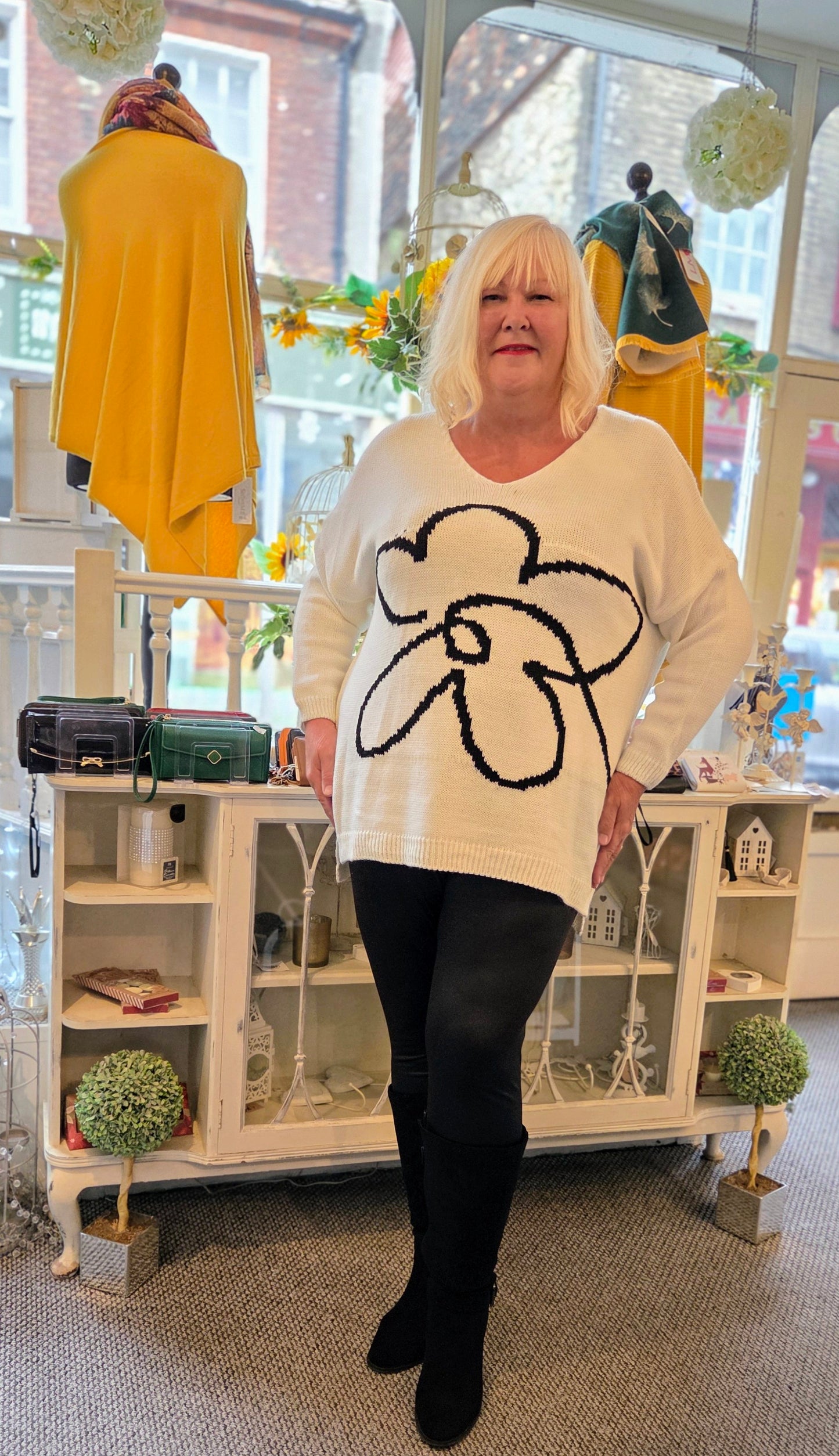 Flower Oversized Jumper