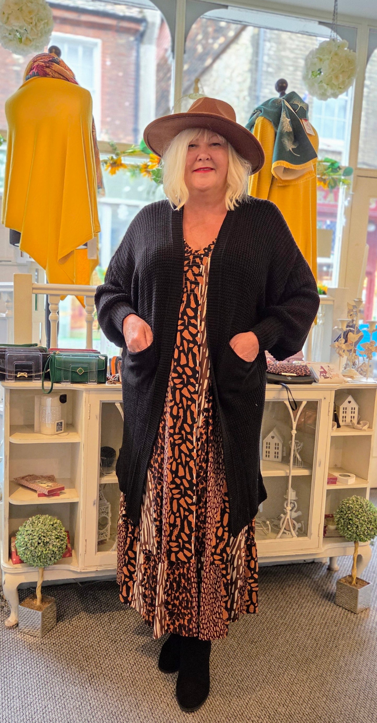 Leopard Mix Print Maxi Dress