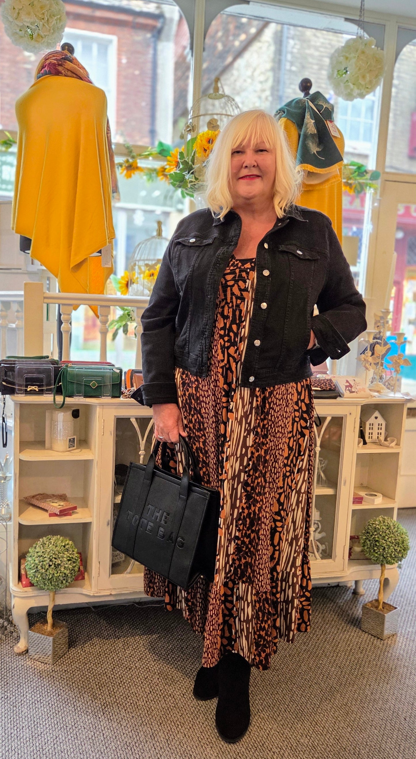 Leopard Mix Print Maxi Dress