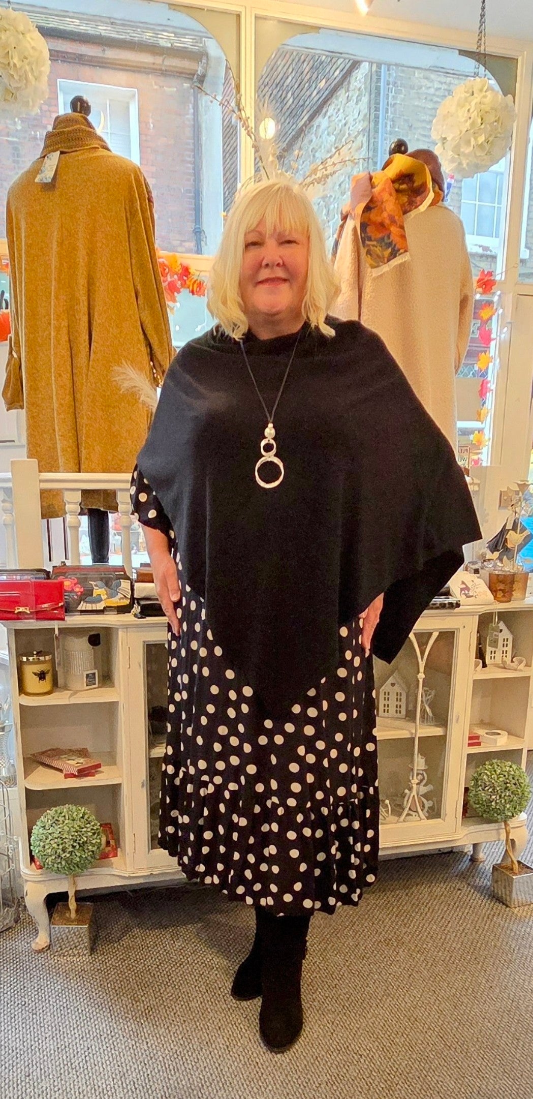 Spot Midi Dress