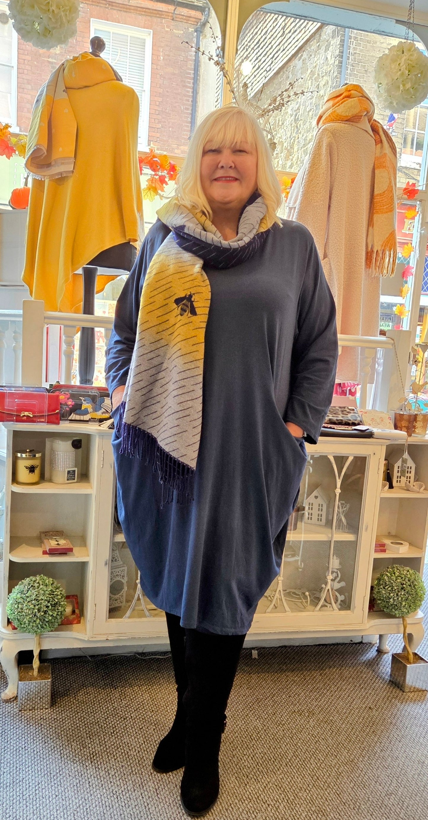 Lagenlook Midi Dress