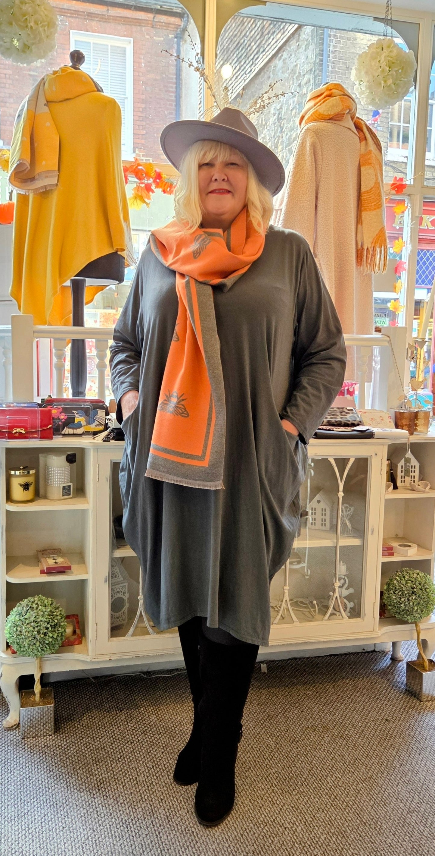 Lagenlook Midi Dress