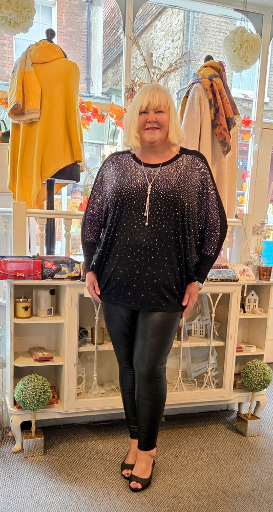 Diamante Batwing Tunic