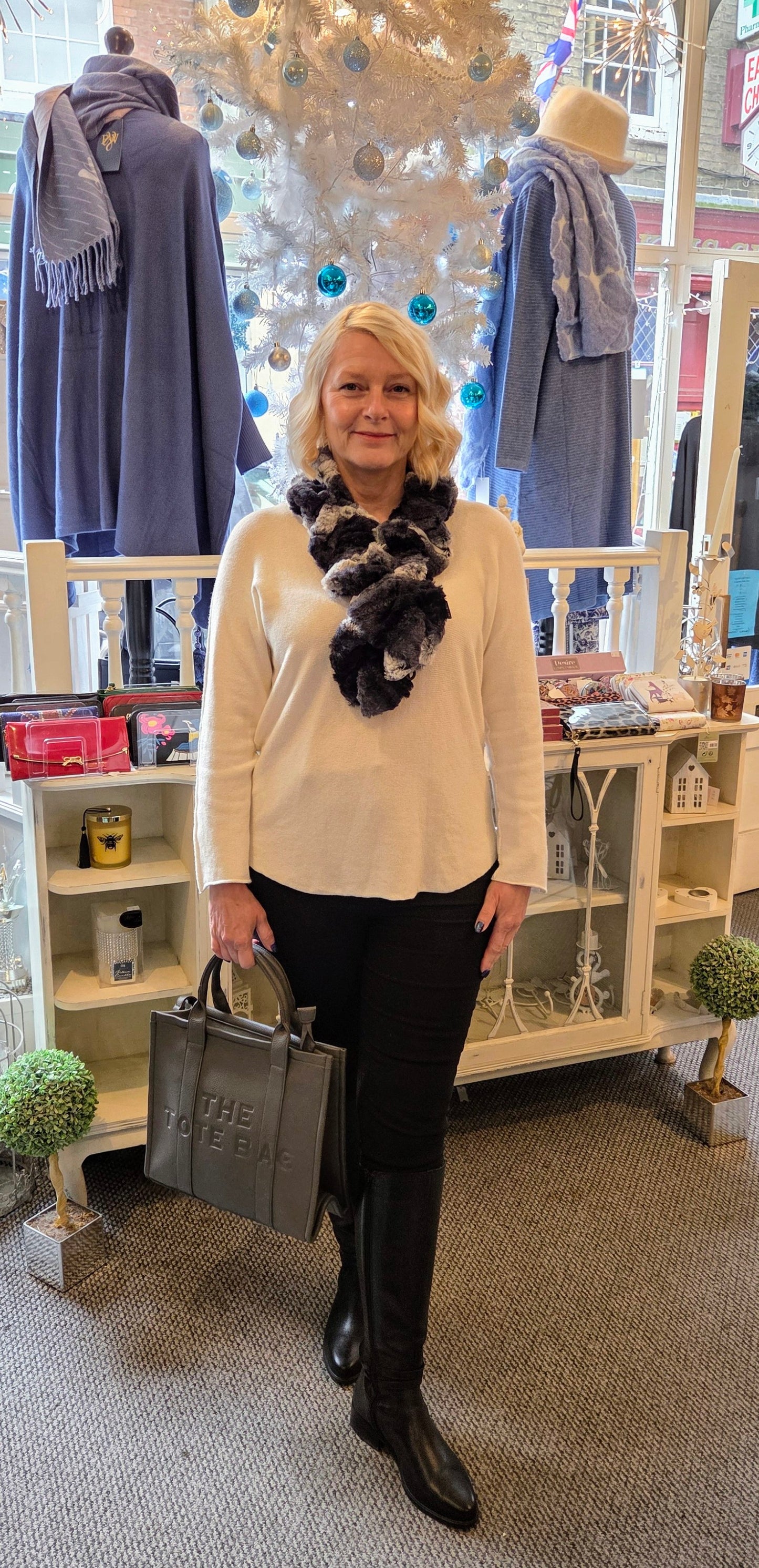 Soft Knit V Neck Jumper