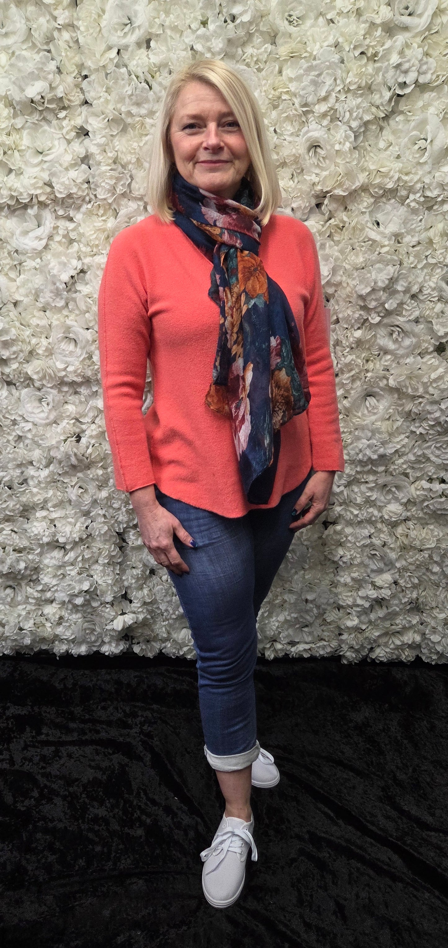 Soft Knit V Neck Jumper