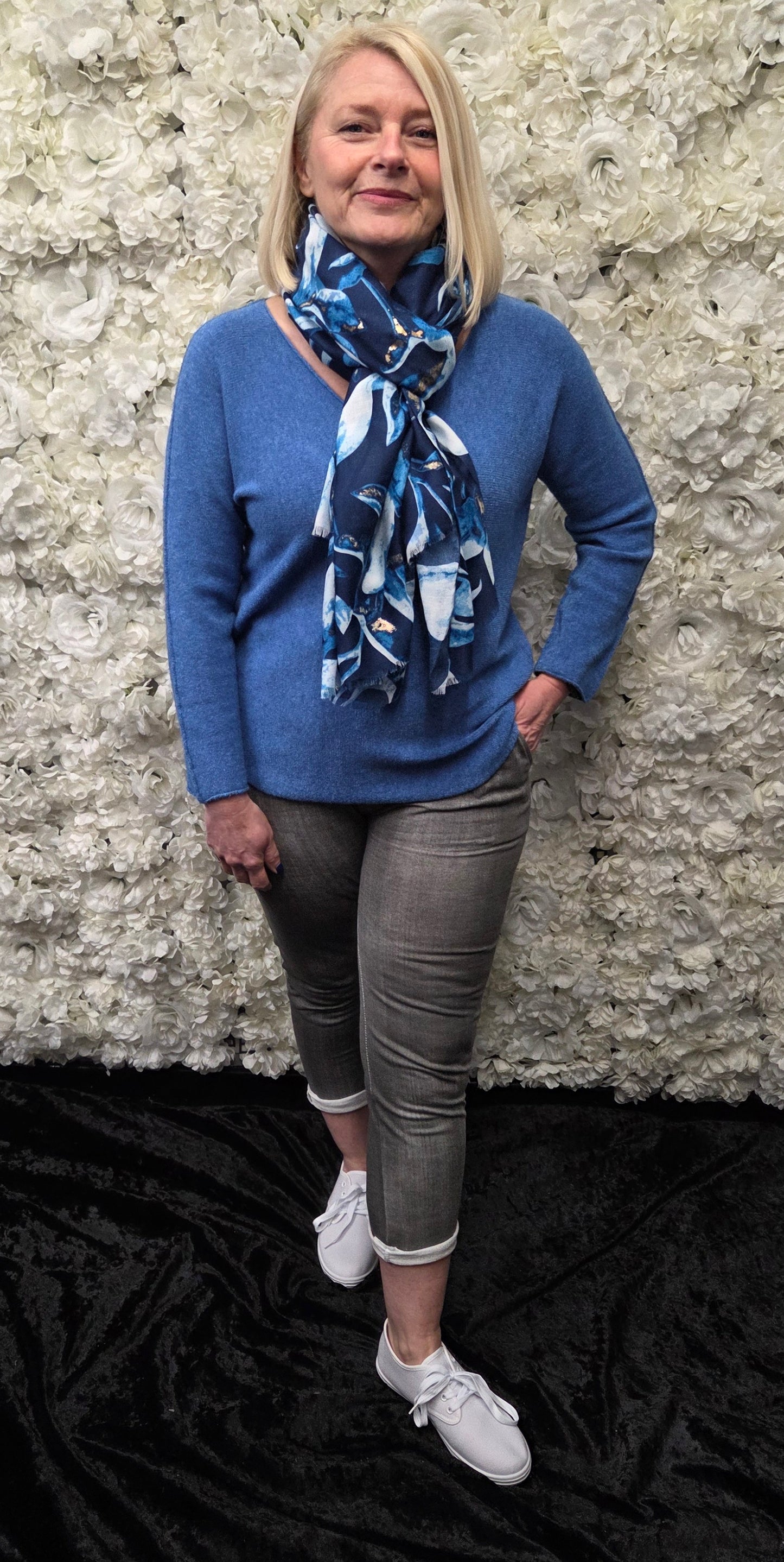 Soft Knit V Neck Jumper