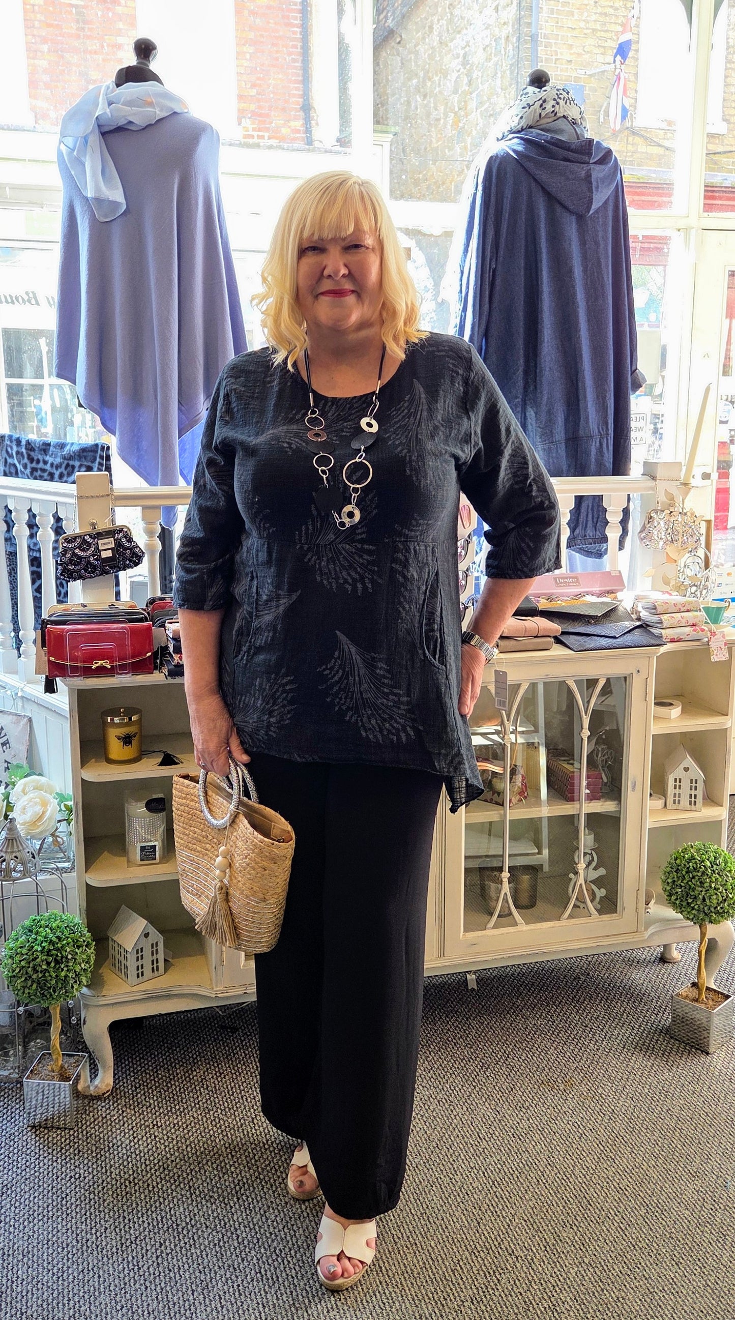 Cotton Leaf Print Tunic