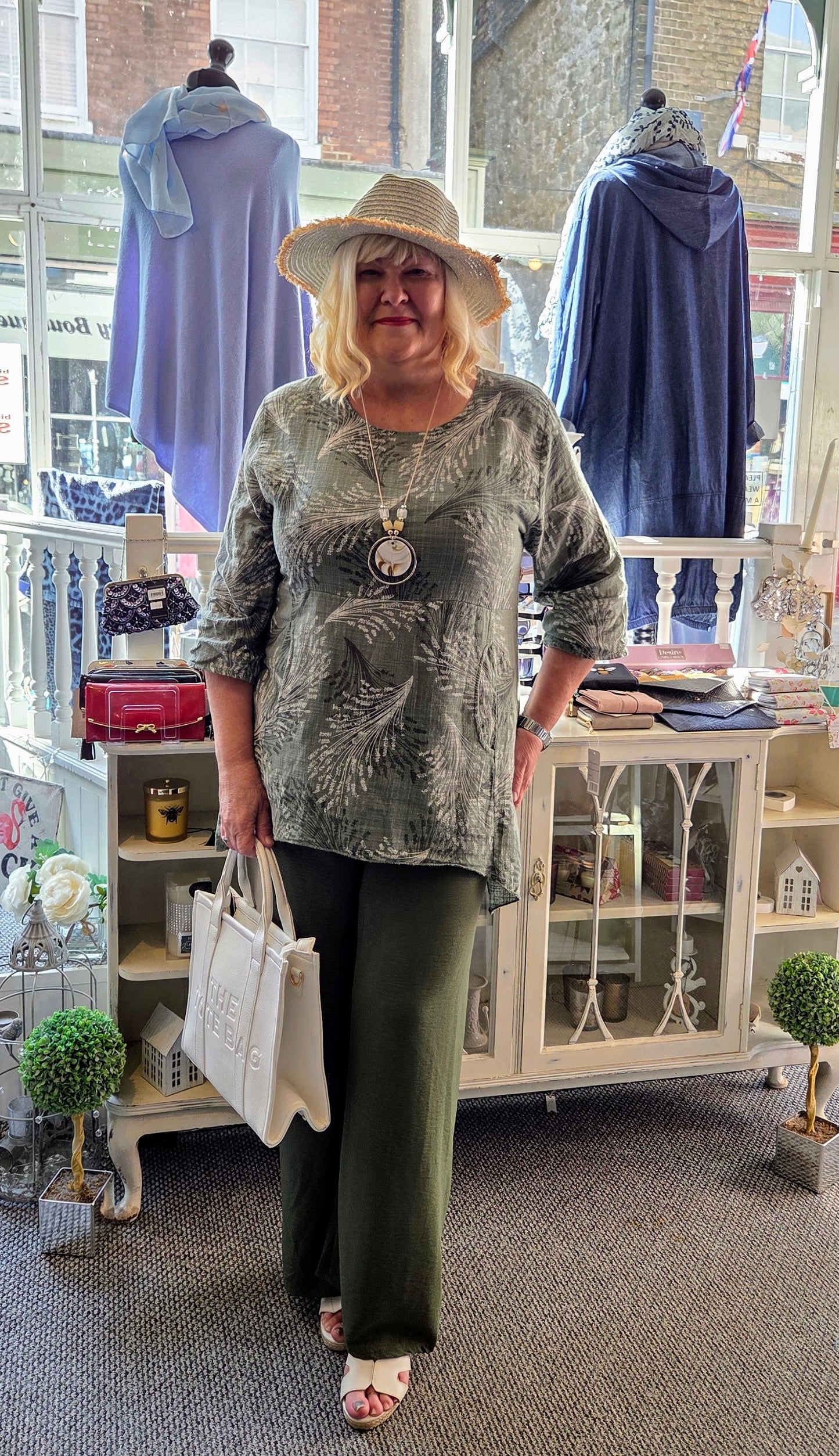 Cotton Leaf Print Tunic