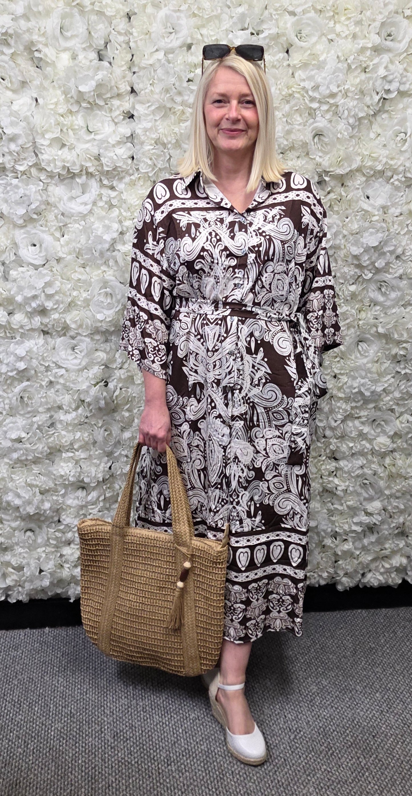 Paisley Shirt Dress