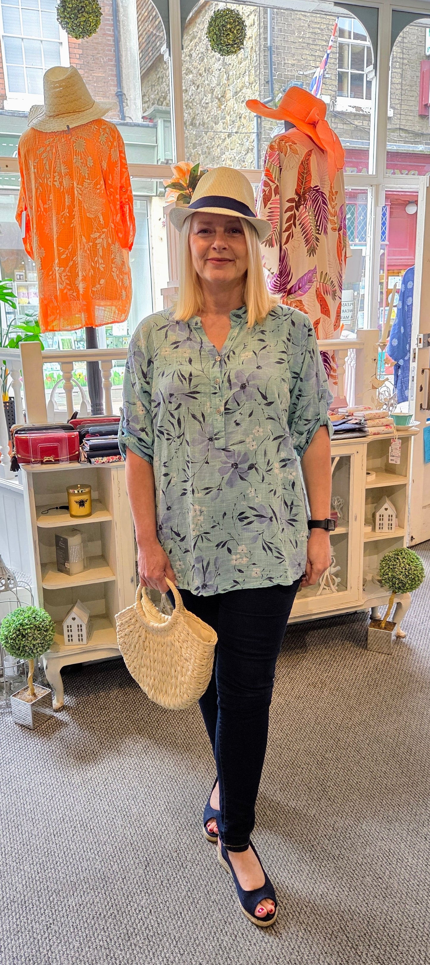 Leaf Print Tunic