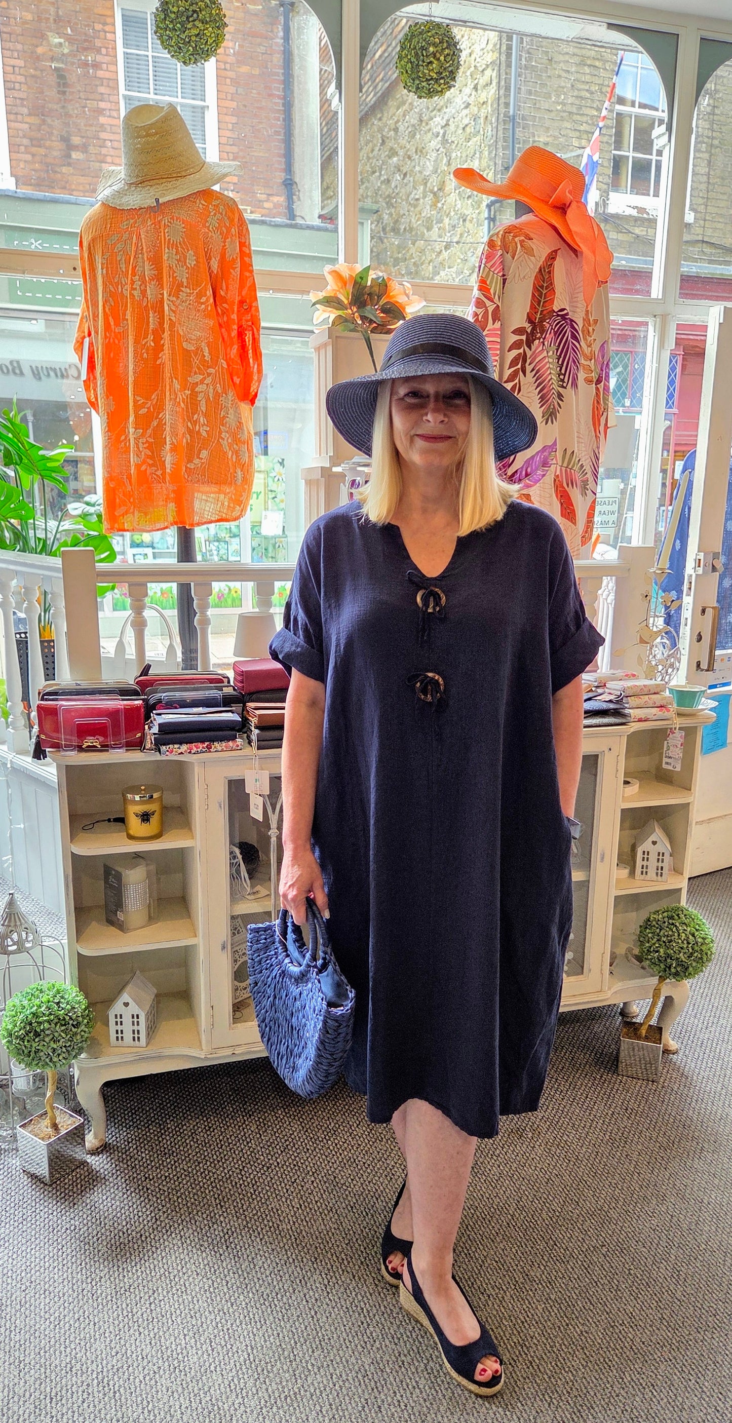 Cotton Midi Dress