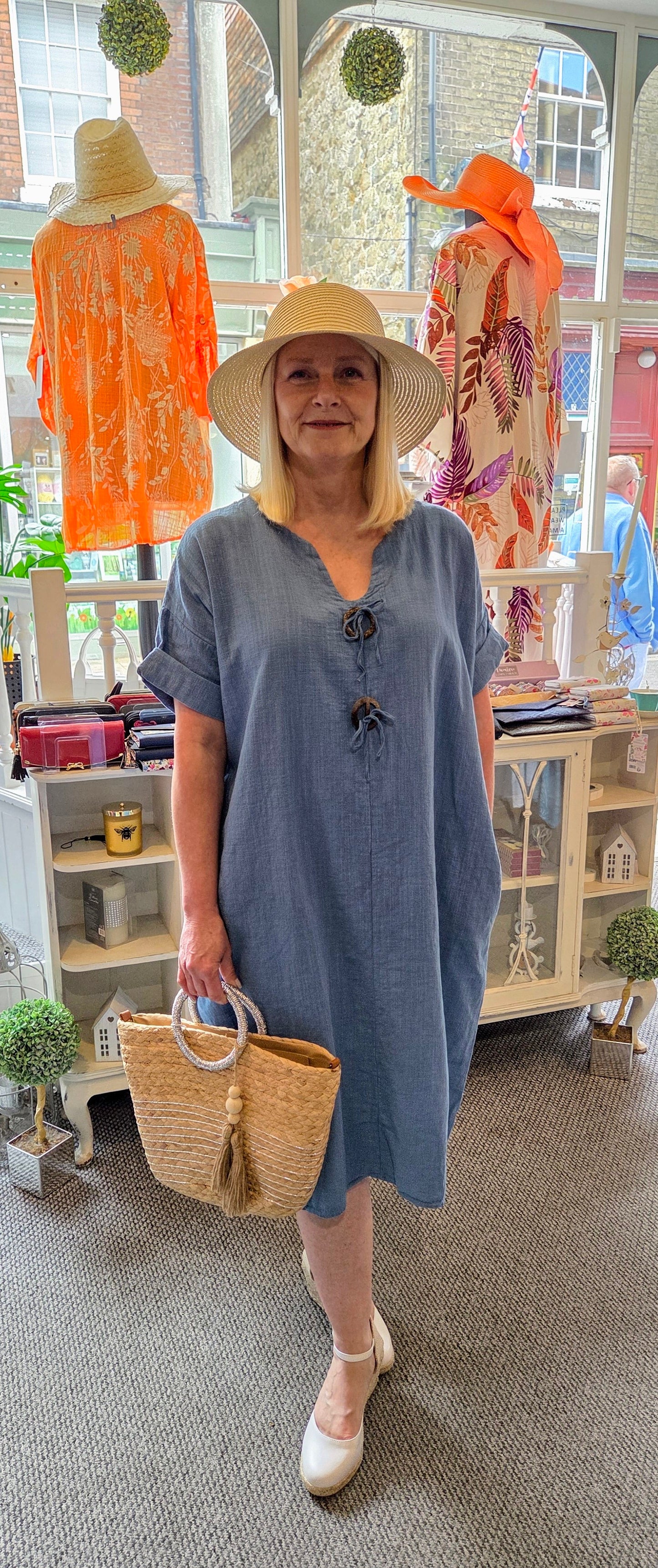 Cotton Midi Dress