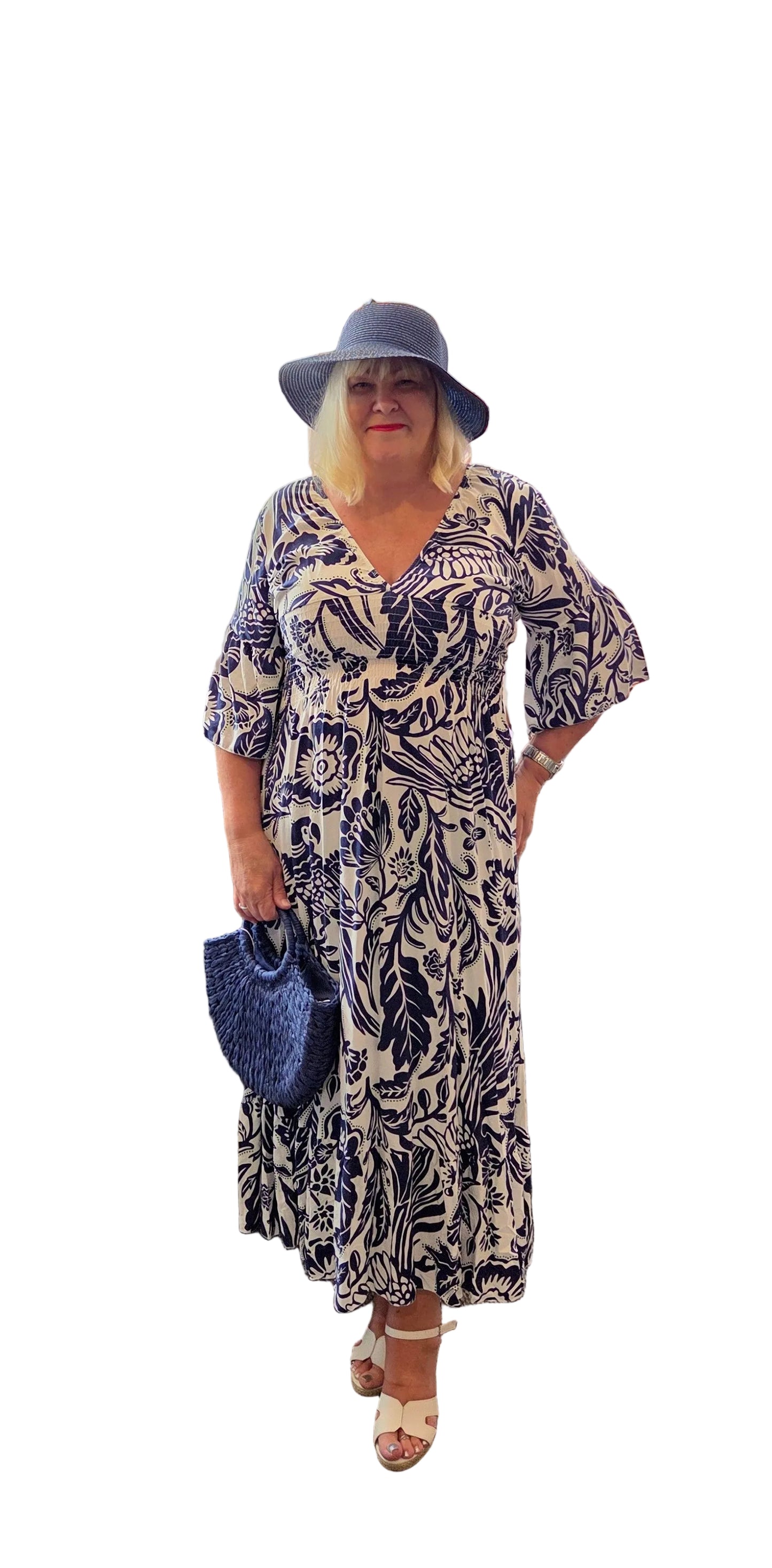 Tropical Print Dress
