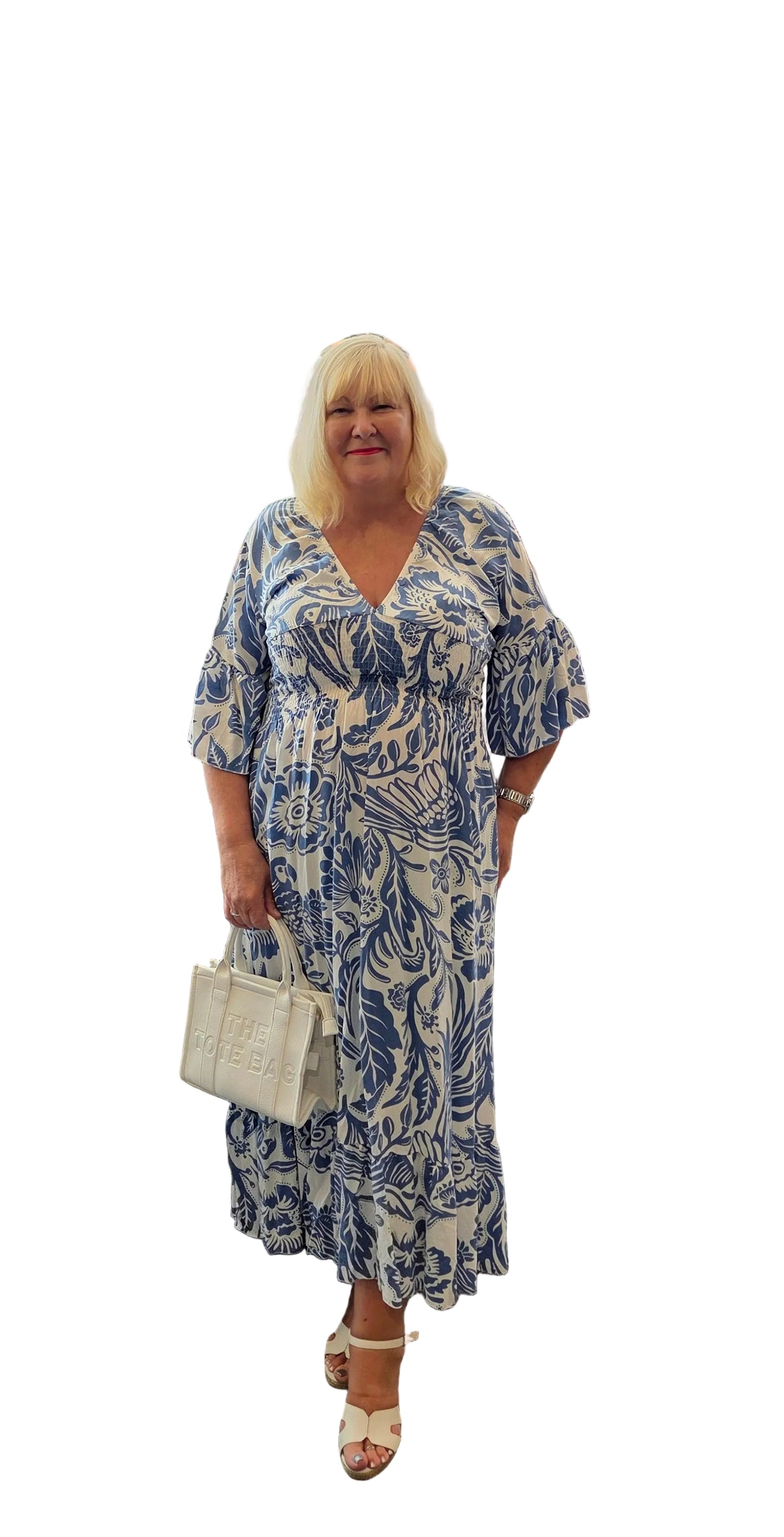 Tropical Print Dress