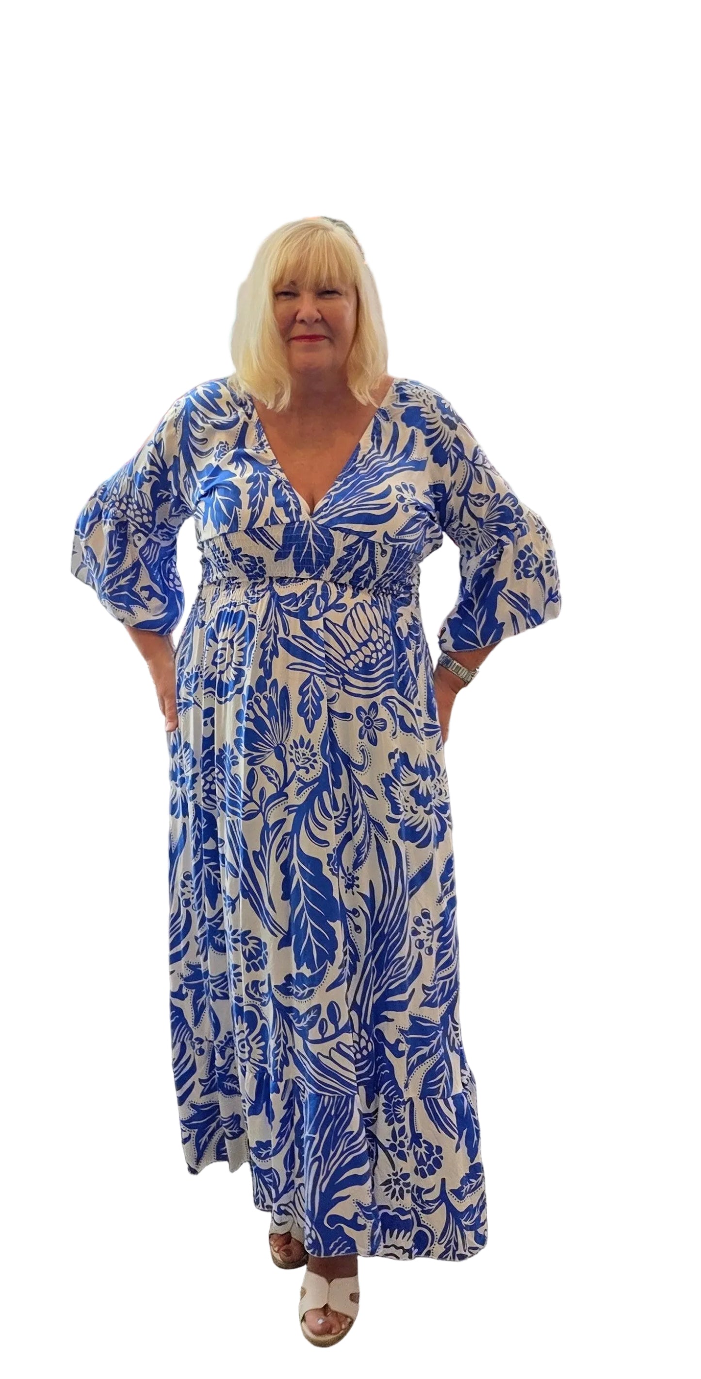 Tropical Print Dress