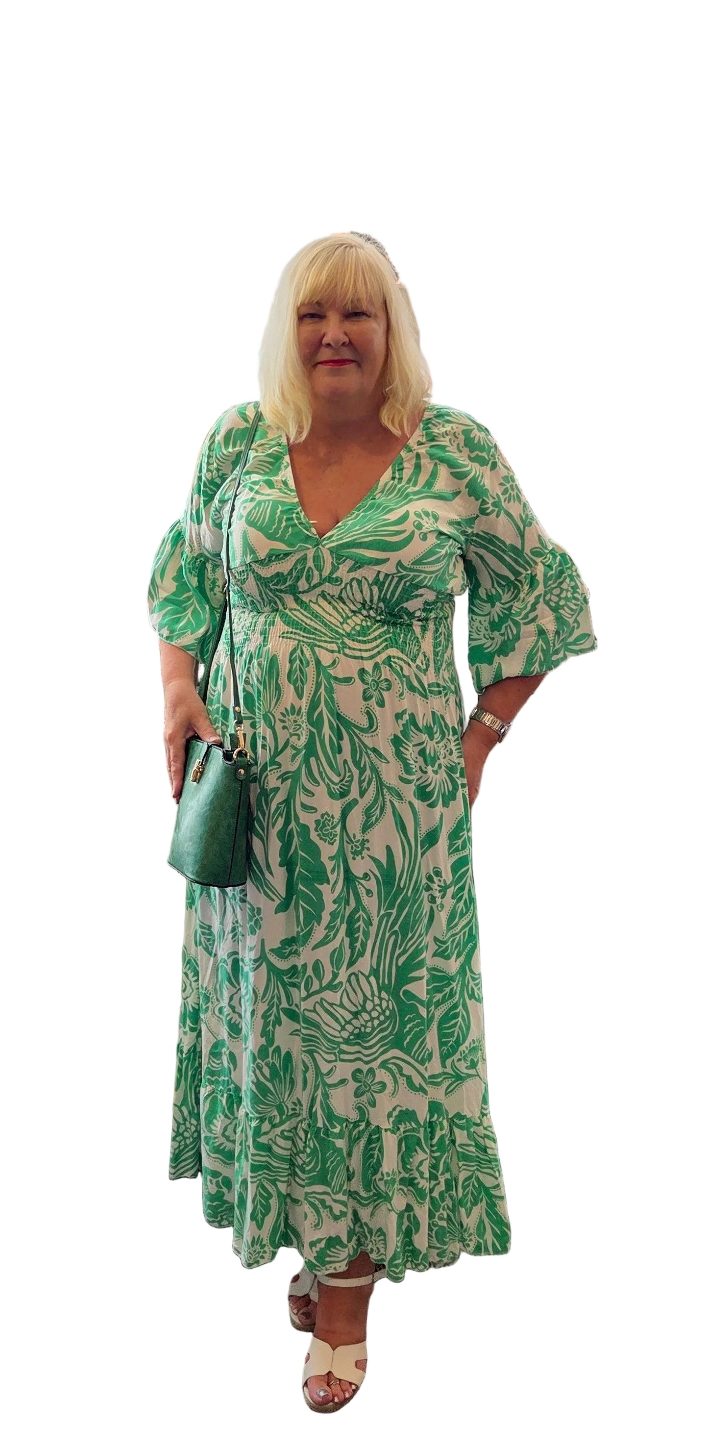 Tropical Print Dress