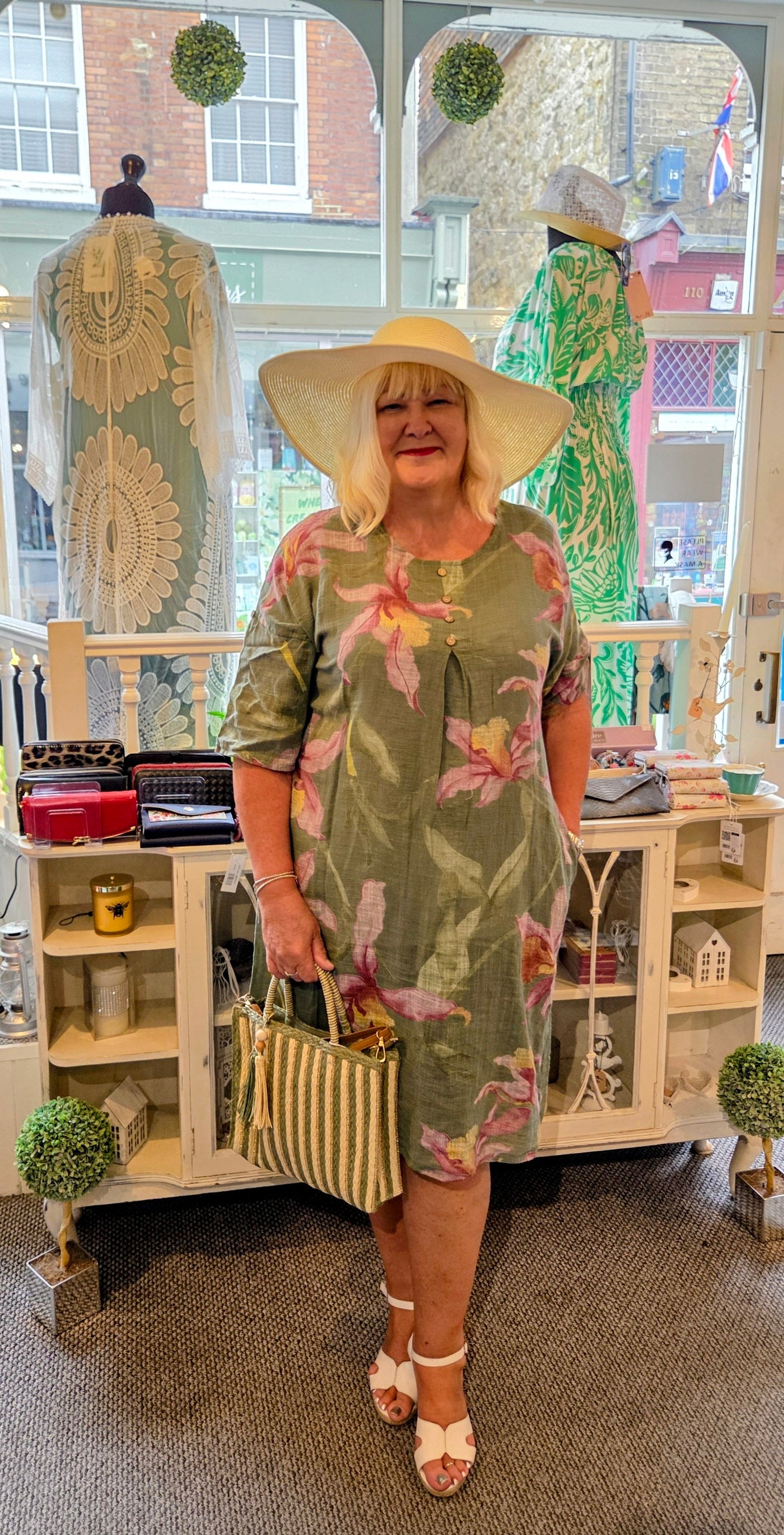 Floral Button Dress