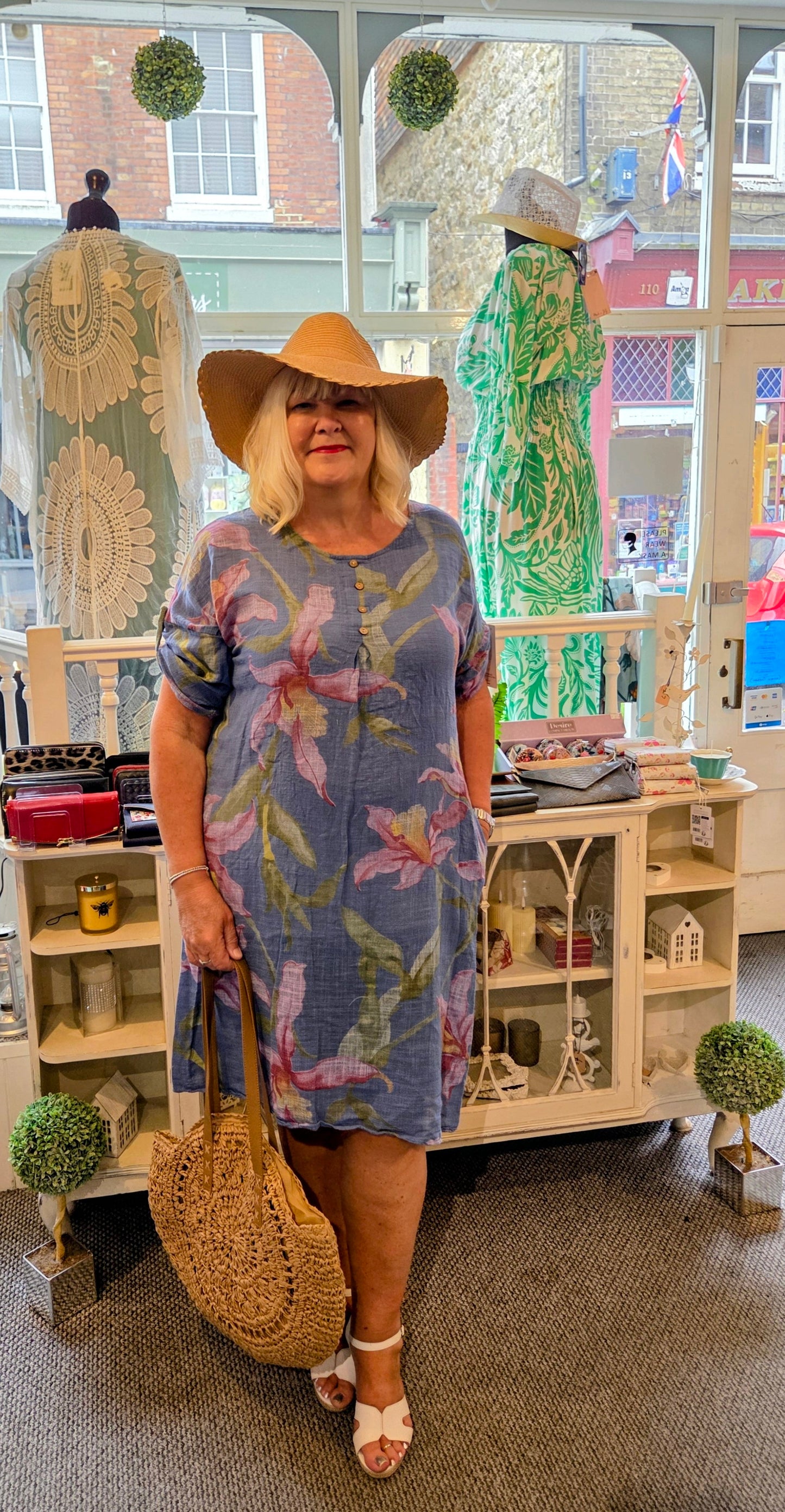 Floral Button Dress