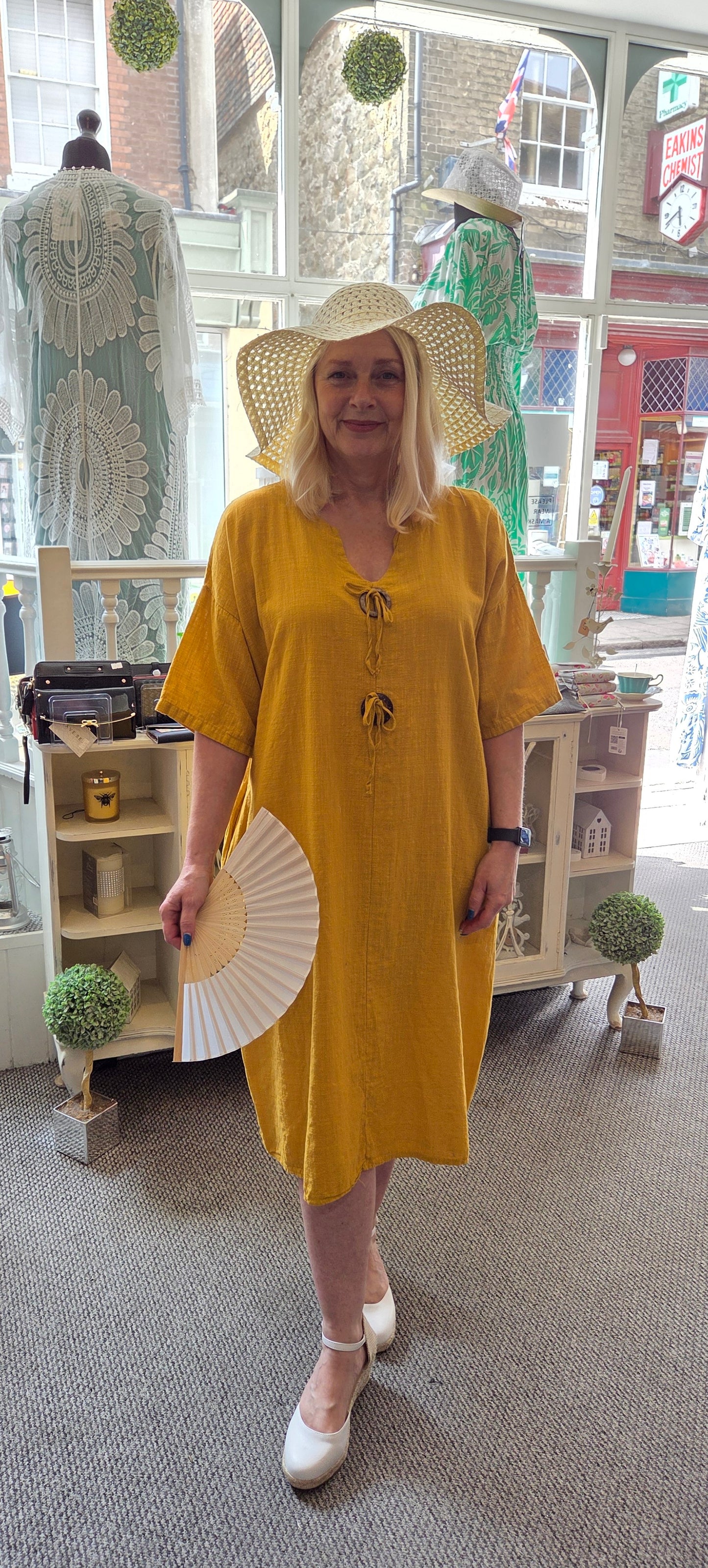 Cotton Midi Dress