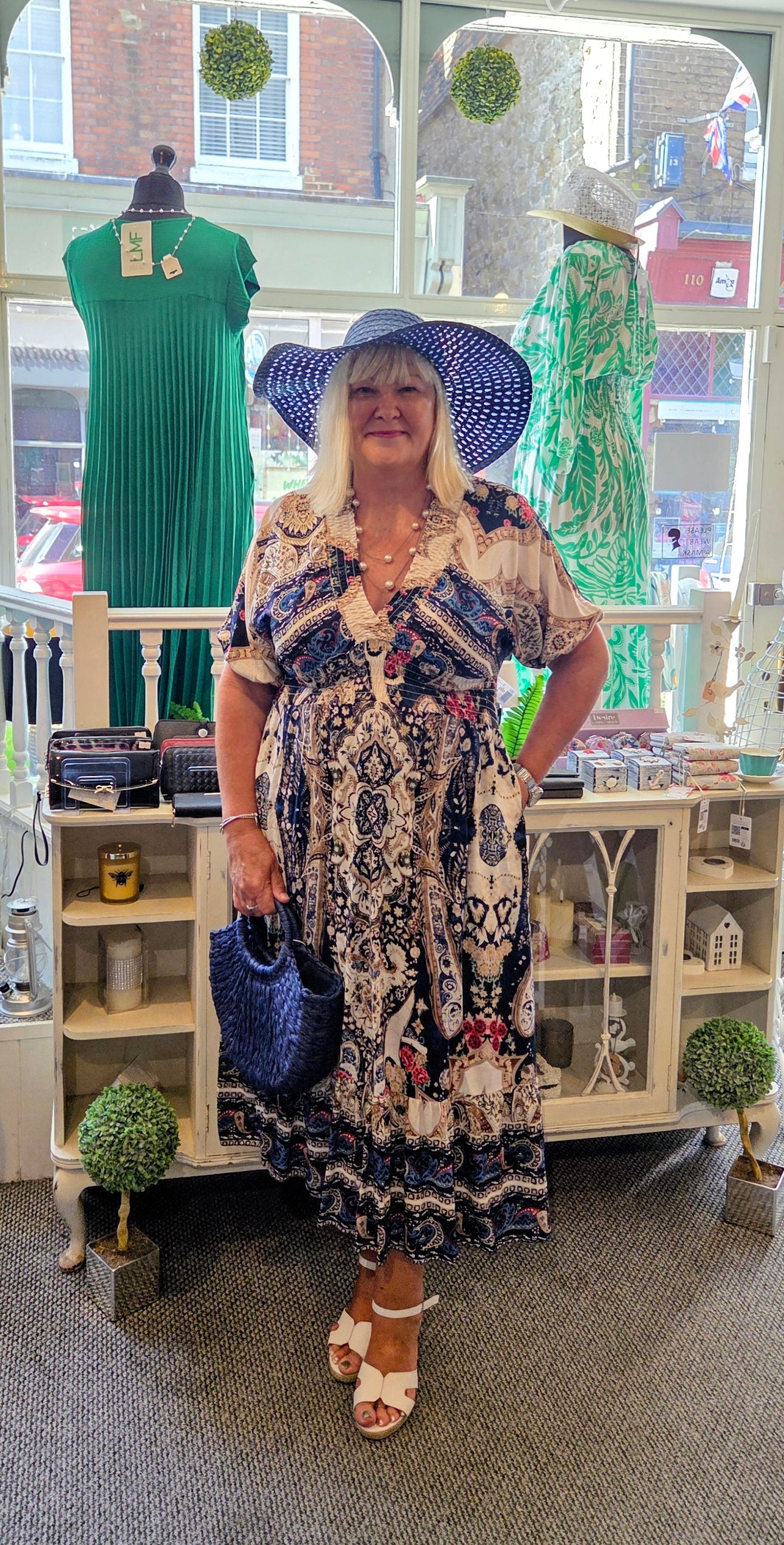 Paisley Print Dress