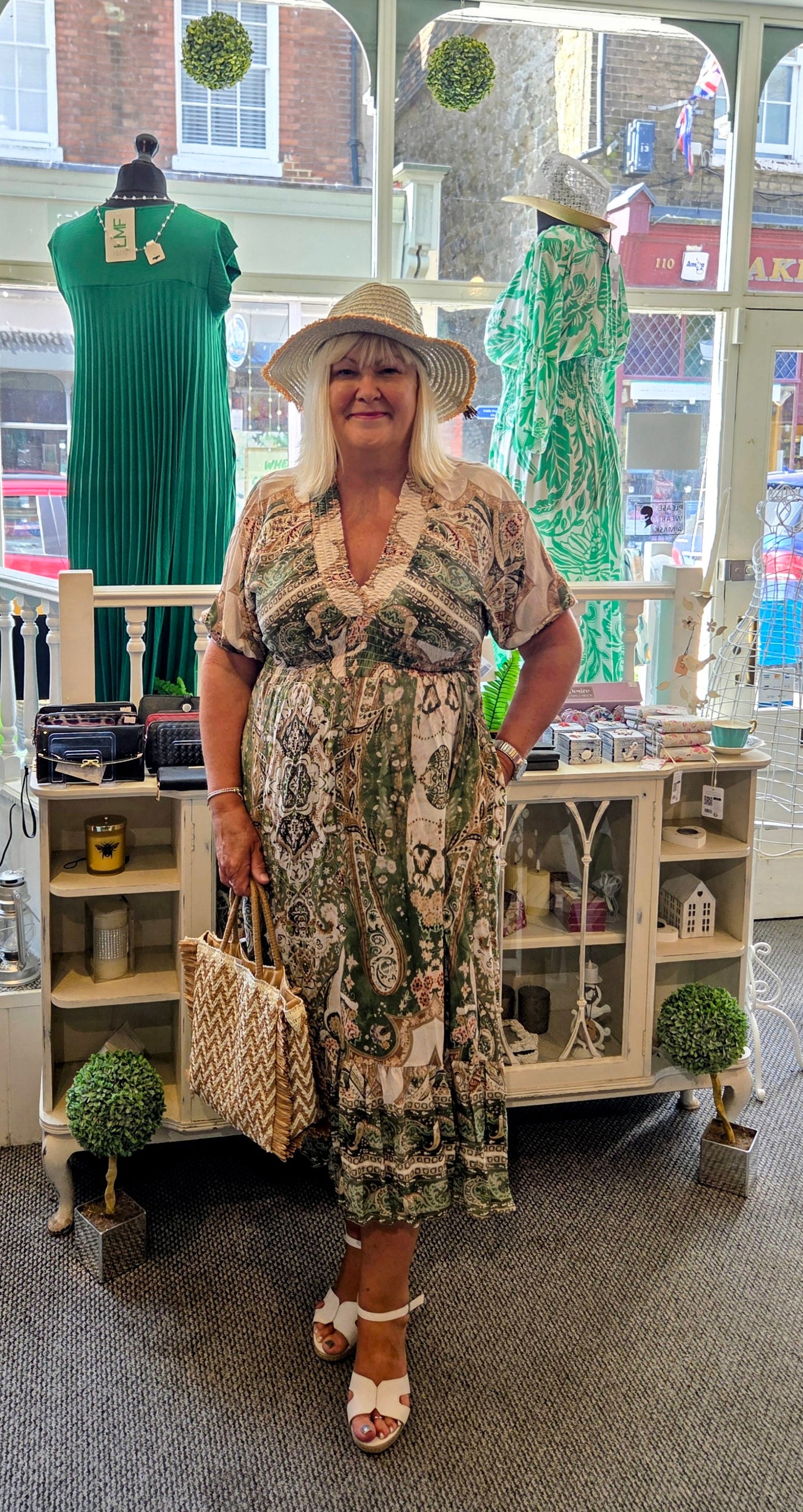 Paisley Print Dress