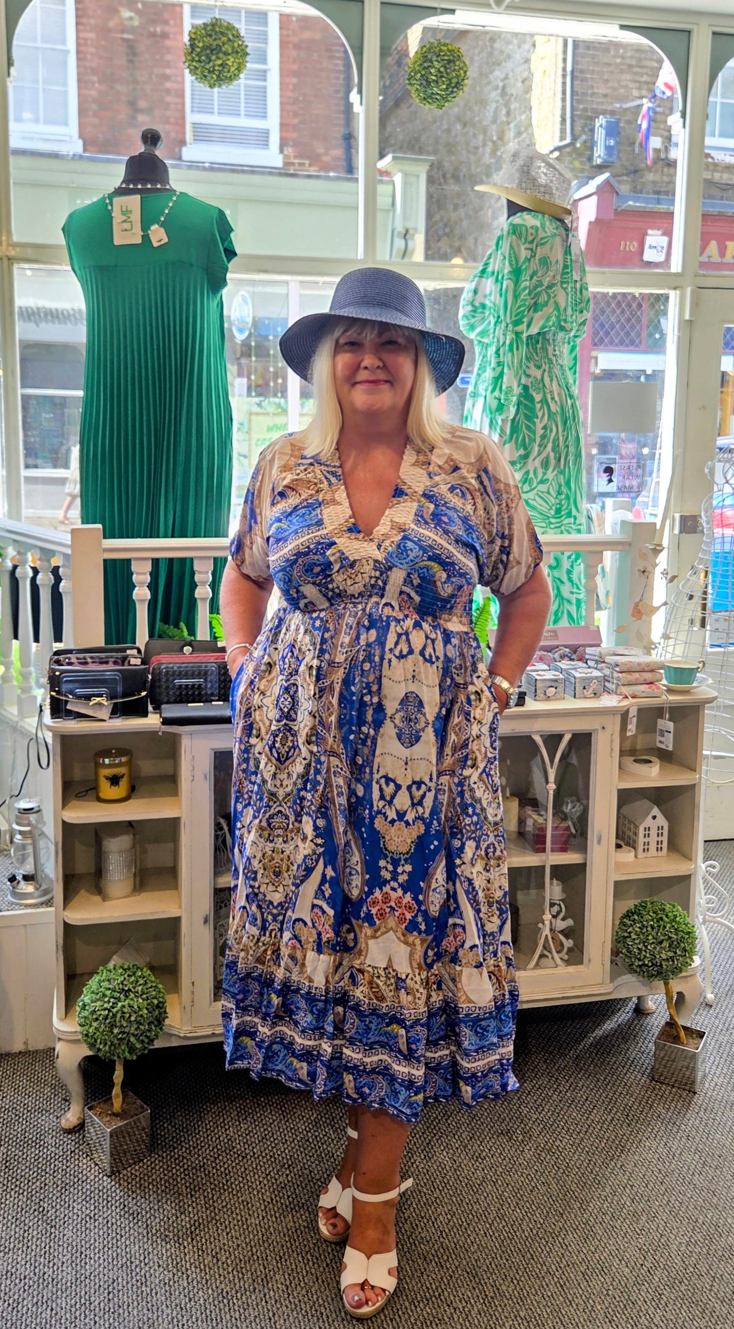 Paisley Print Dress