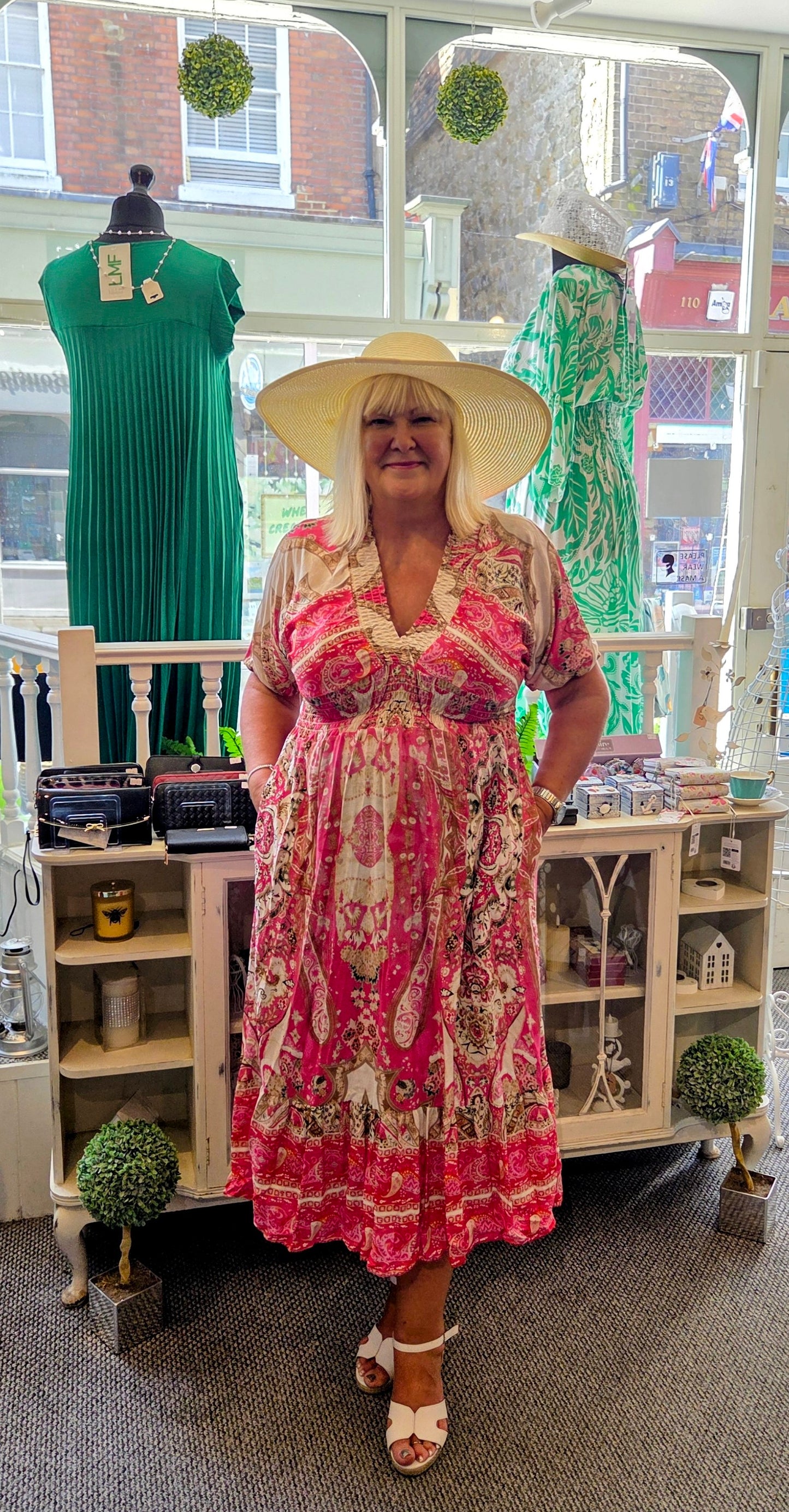 Paisley Print Dress
