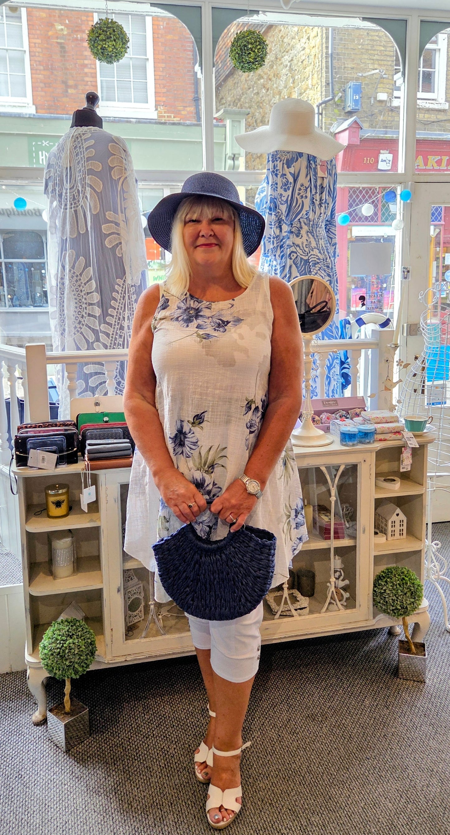Floral Sleeveless Cotton Dress-Tunic