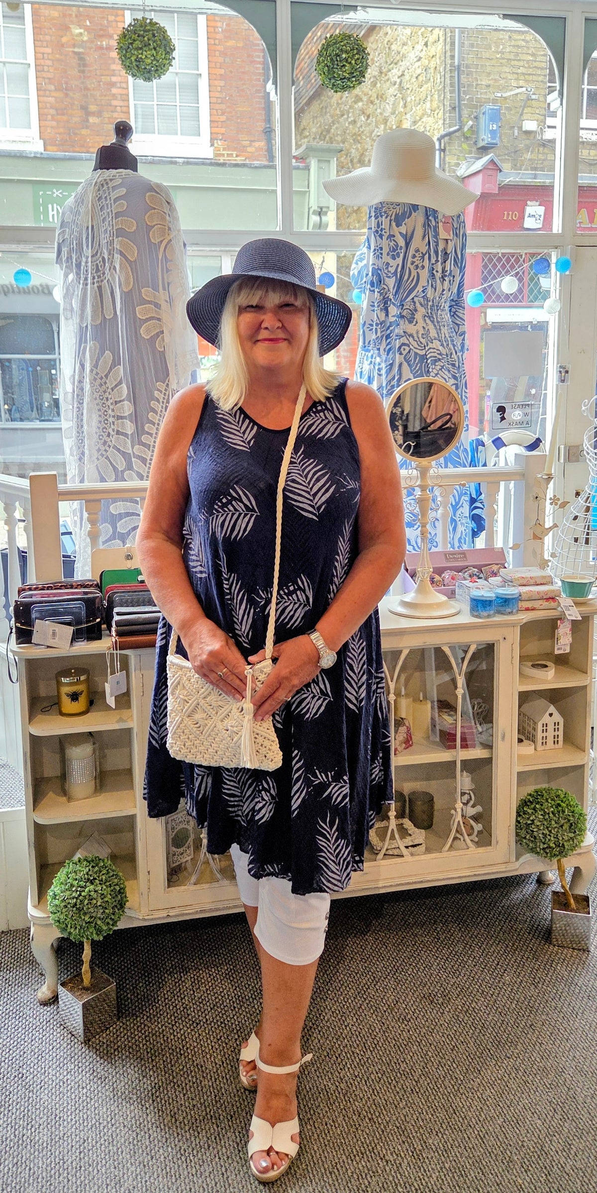 SALE - Tropical Leaf Print Dress Tunic