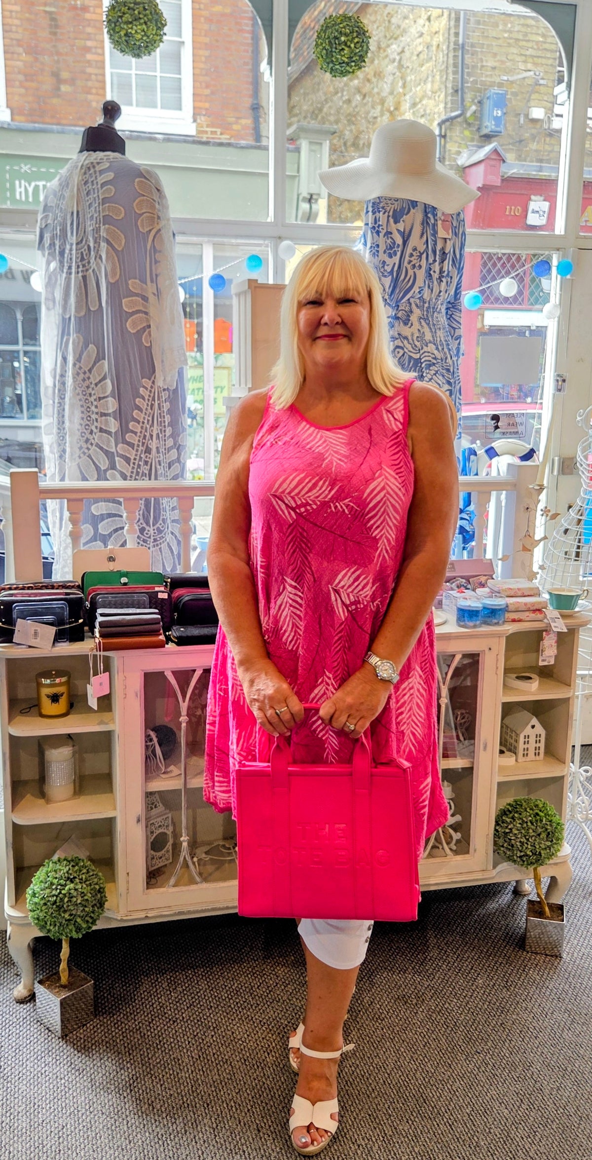SALE - Tropical Leaf Print Dress Tunic
