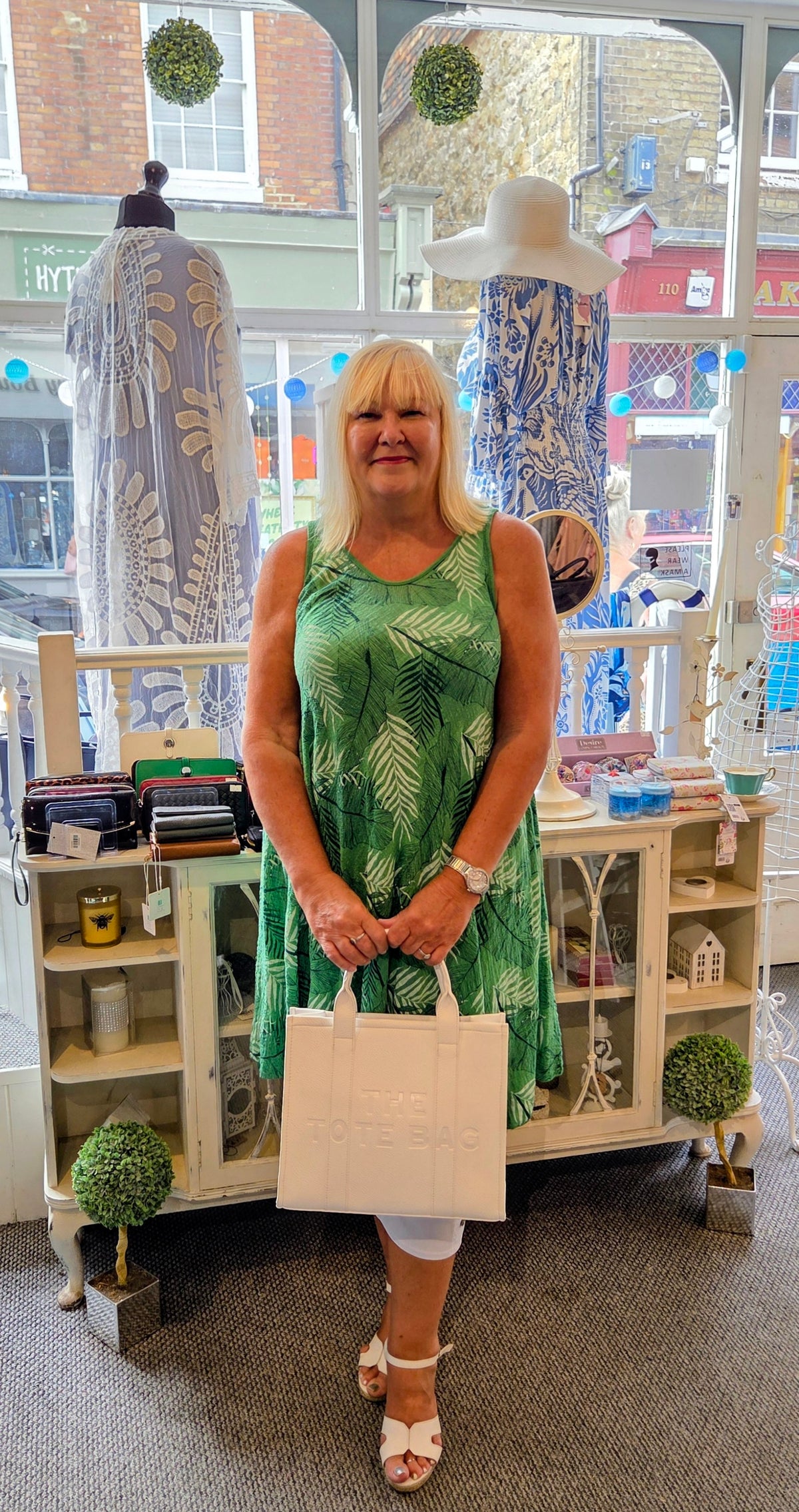 SALE - Tropical Leaf Print Dress Tunic