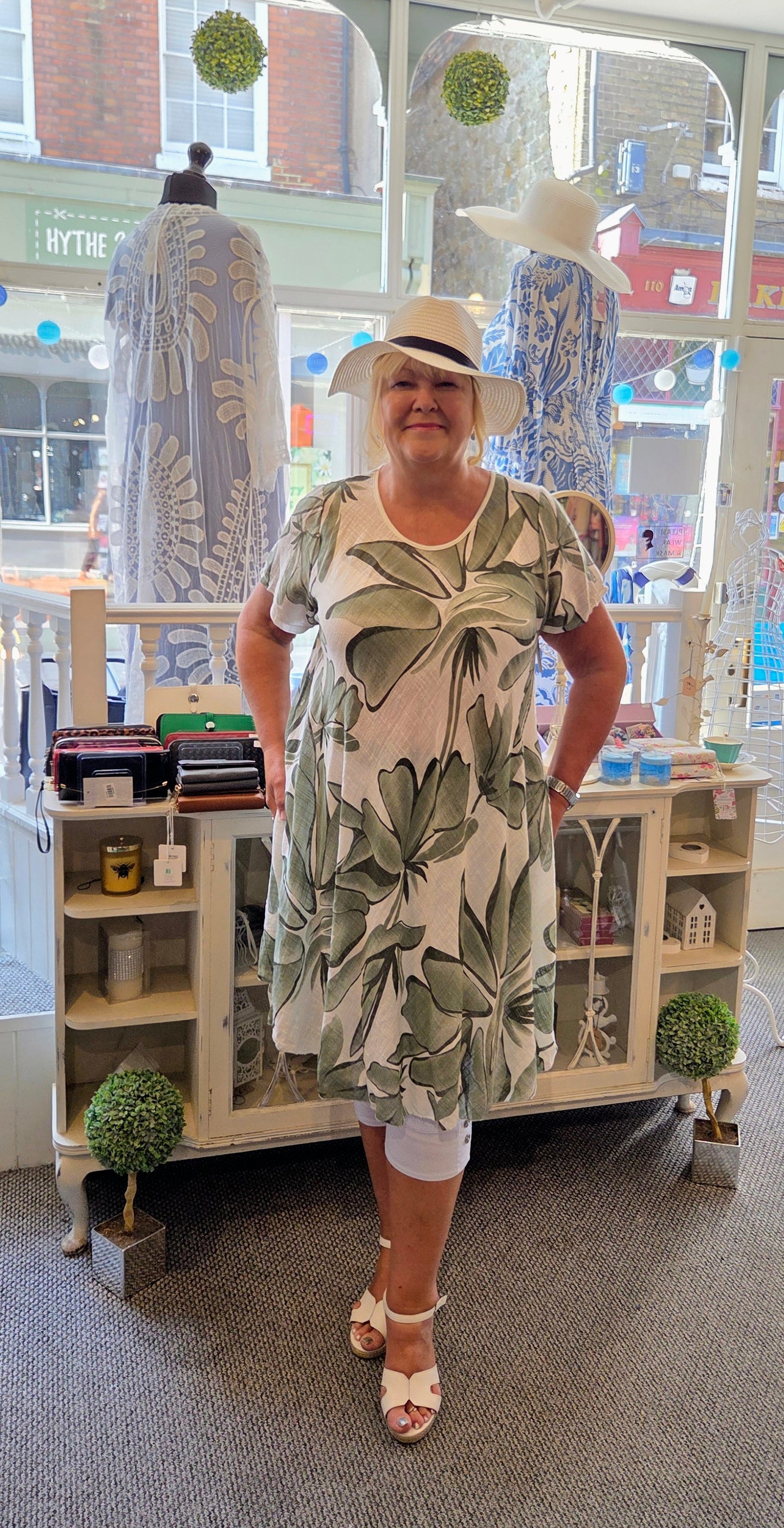Tropical Print Dress