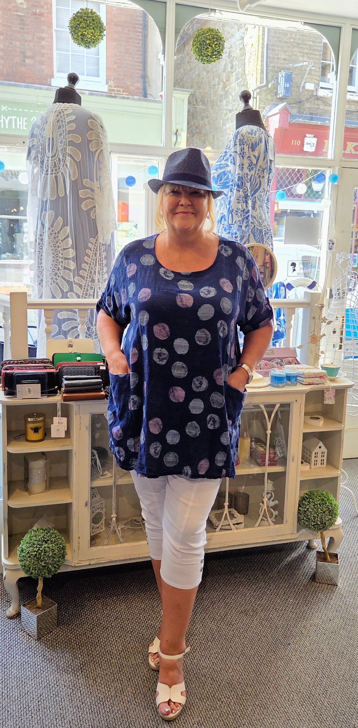 Spot Print Tunic