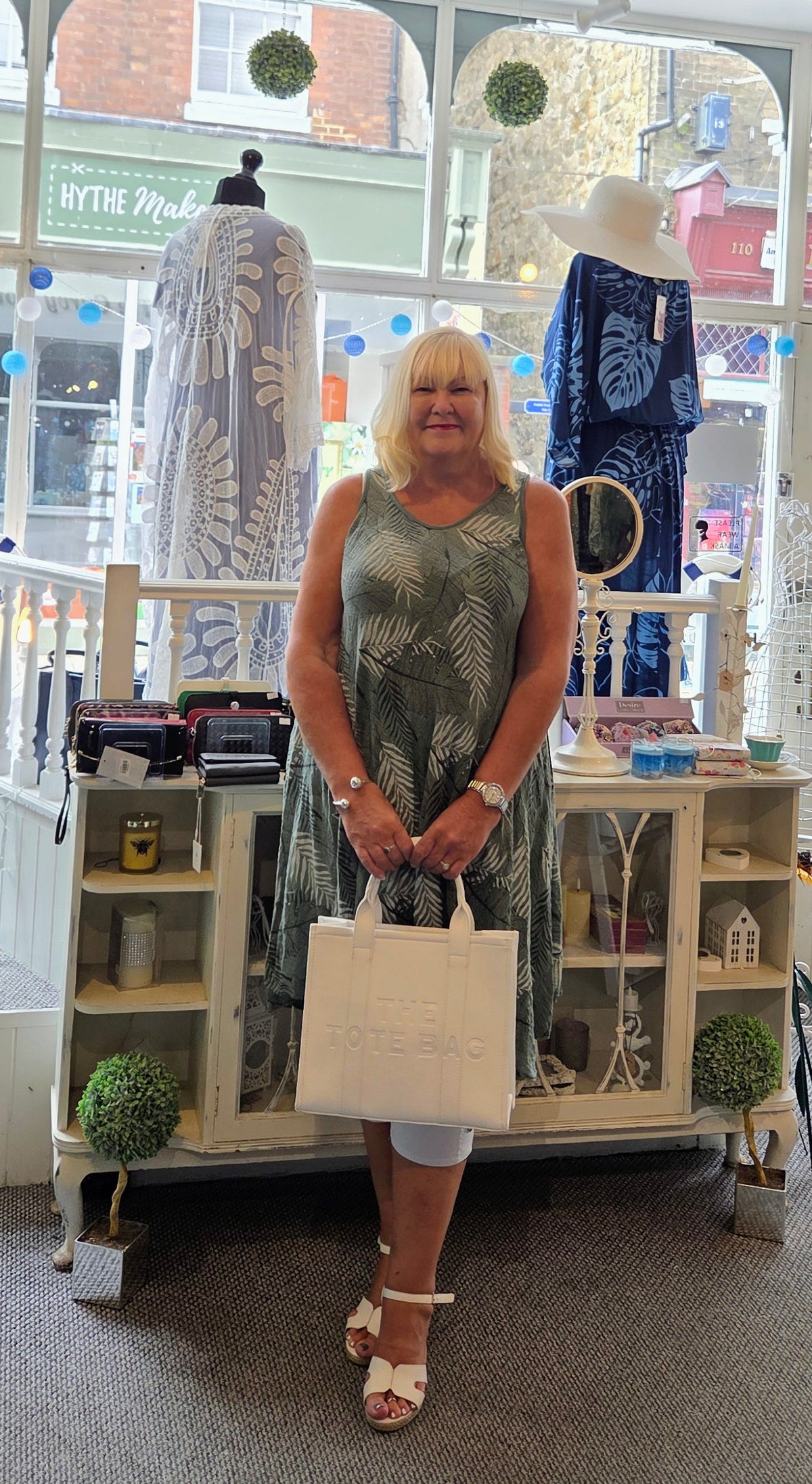 SALE - Tropical Leaf Print Dress Tunic