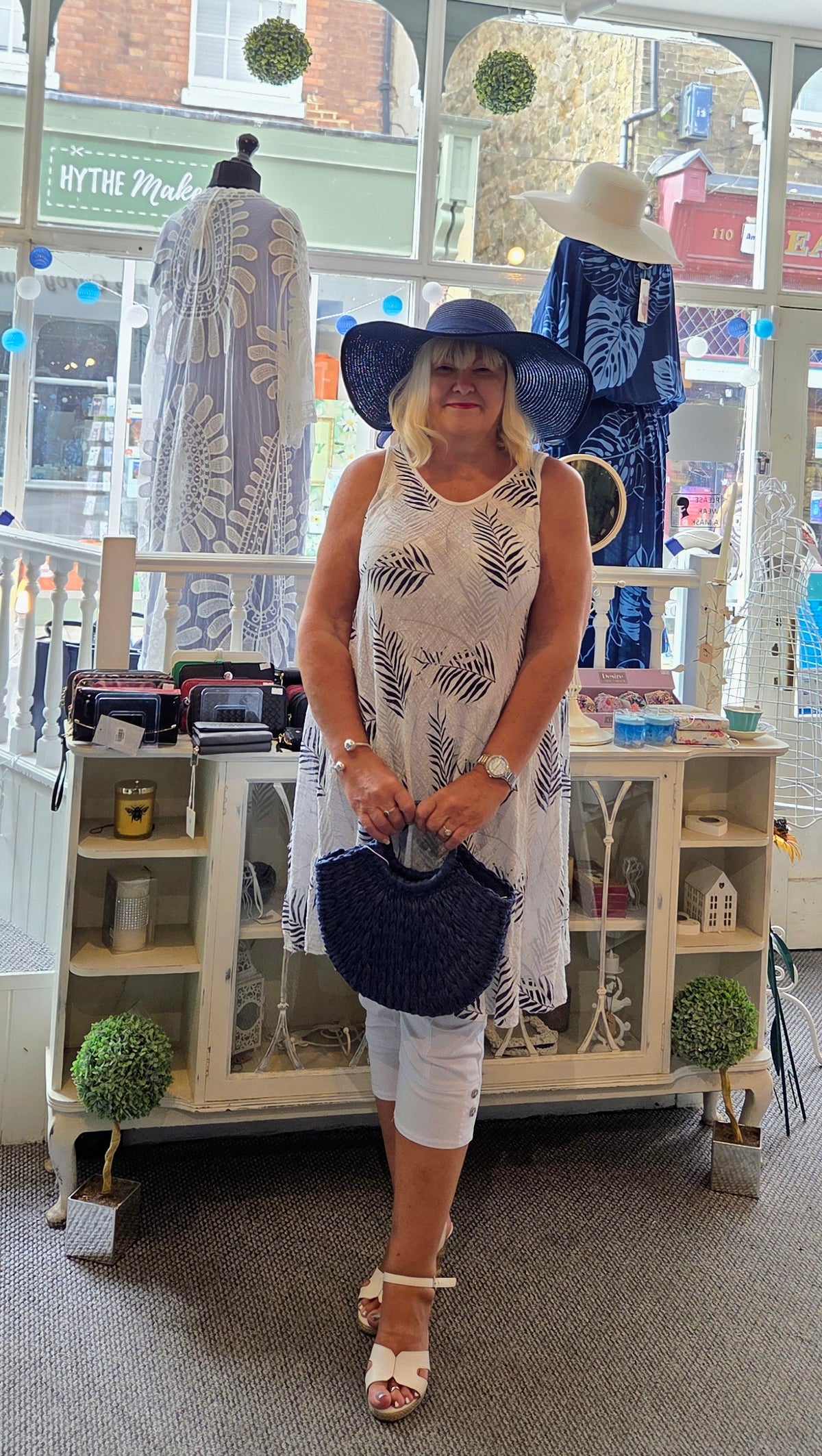 SALE - Tropical Leaf Print Dress Tunic