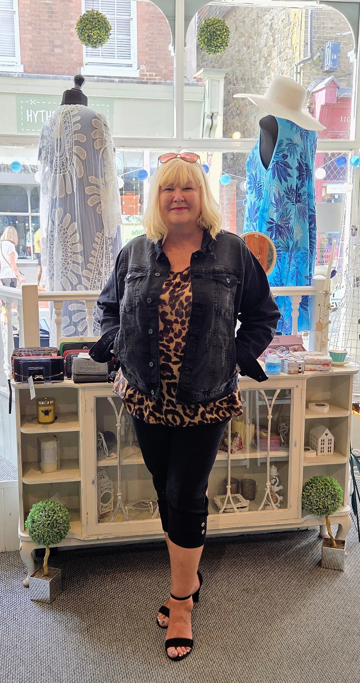 Leopard Print Chiffon Top