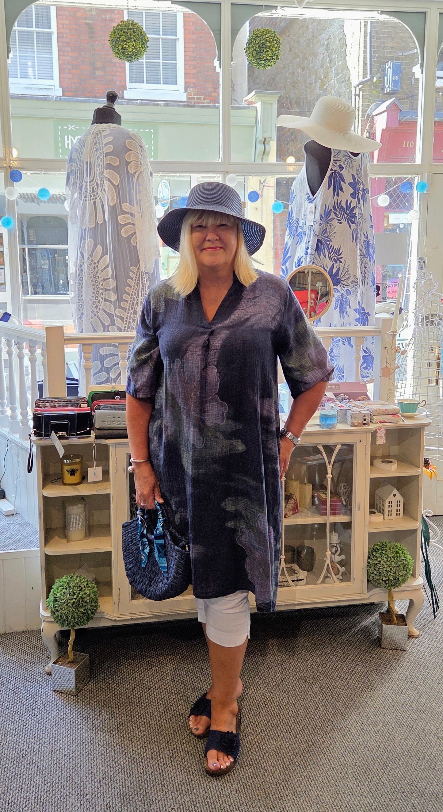 Flower Shirt Dress Tunic