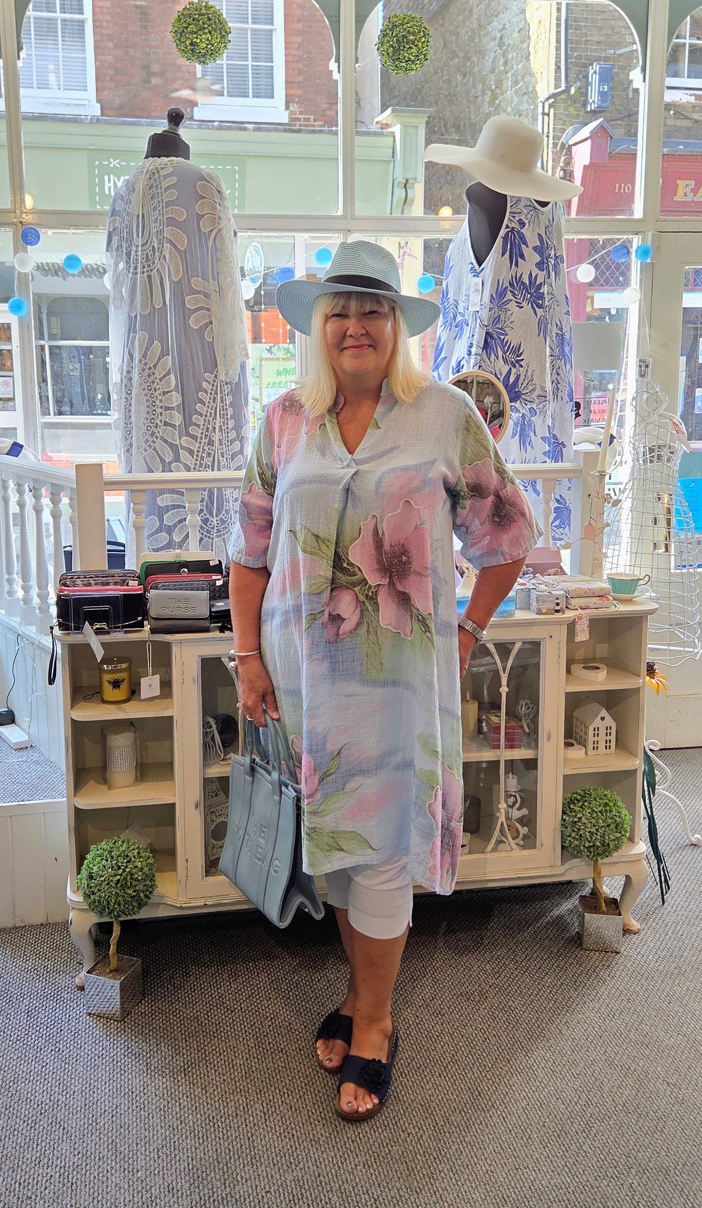 Flower Shirt Dress Tunic