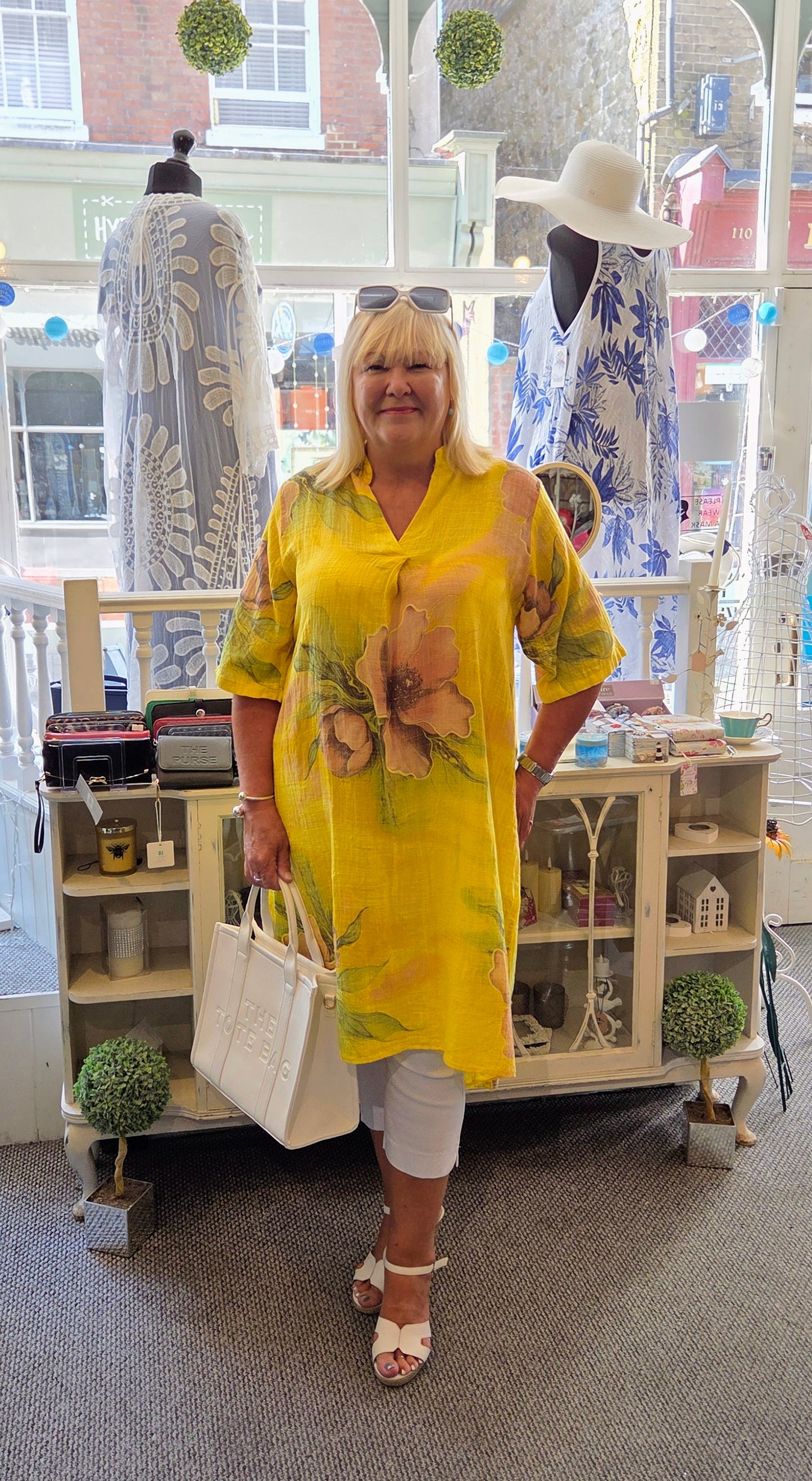 Flower Shirt Dress Tunic
