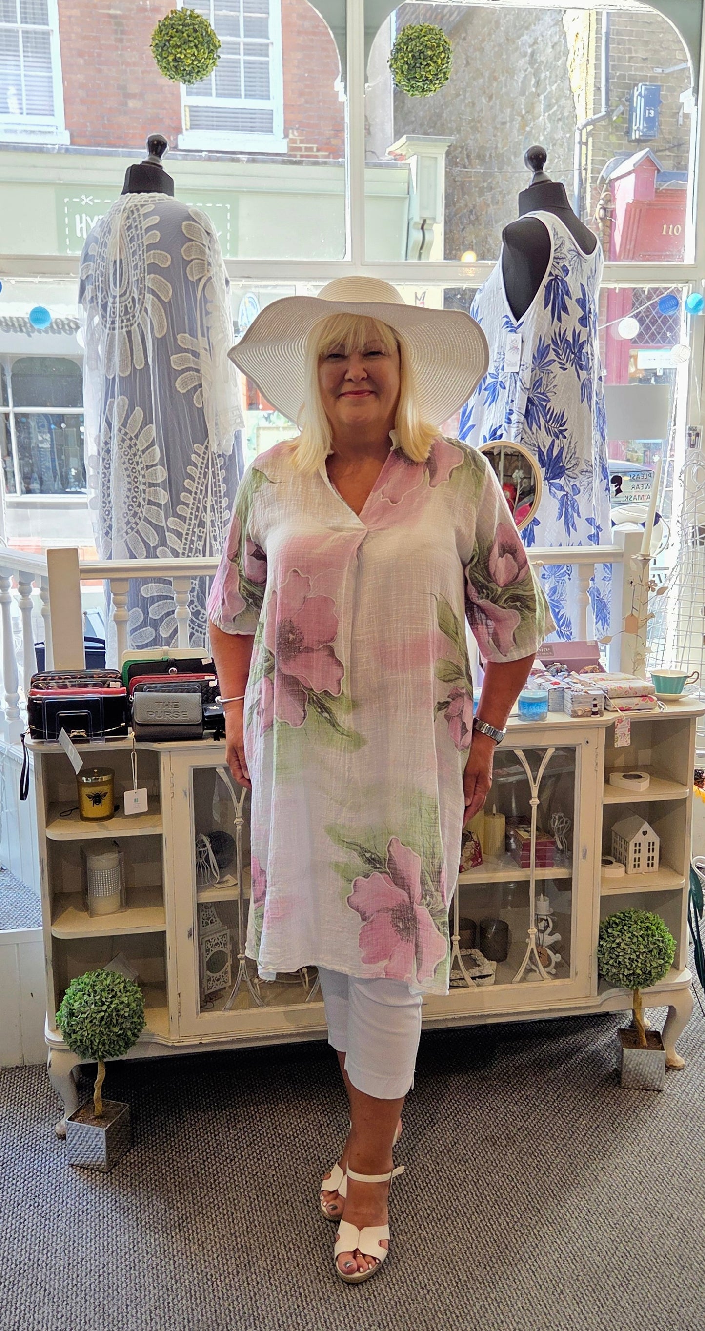 Flower Shirt Dress Tunic