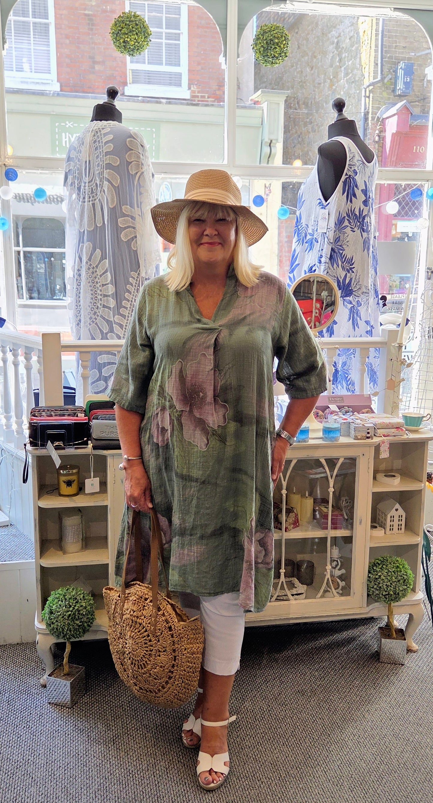 Flower Shirt Dress Tunic