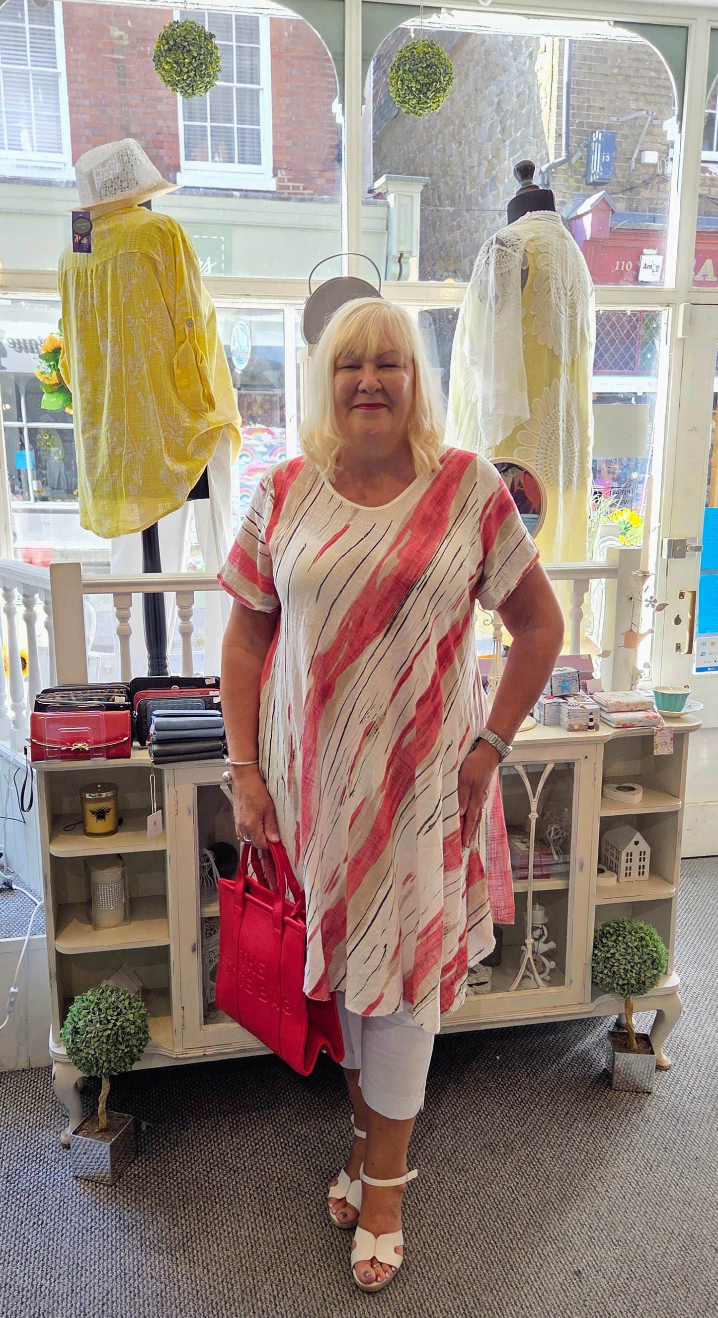 Stripe Cotton Dress Tunic