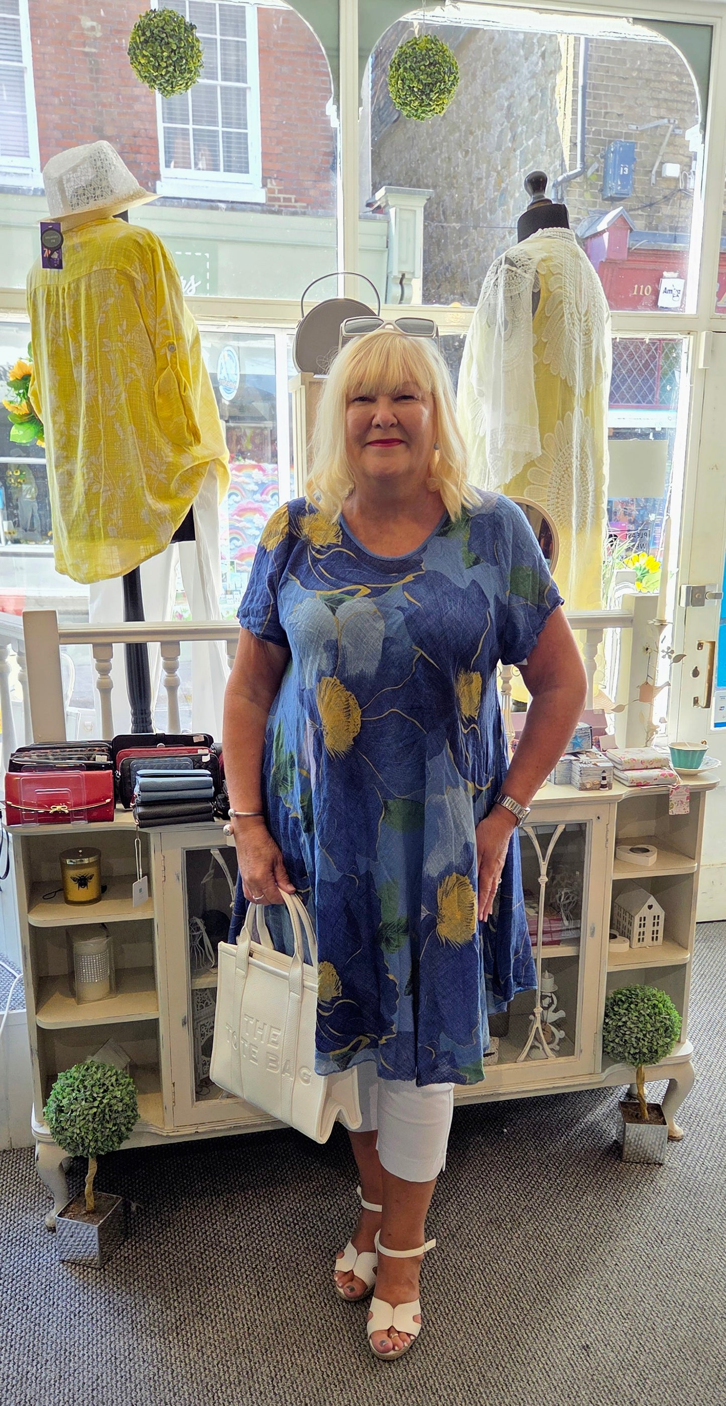 Floral Print Cotton Dress Tunic