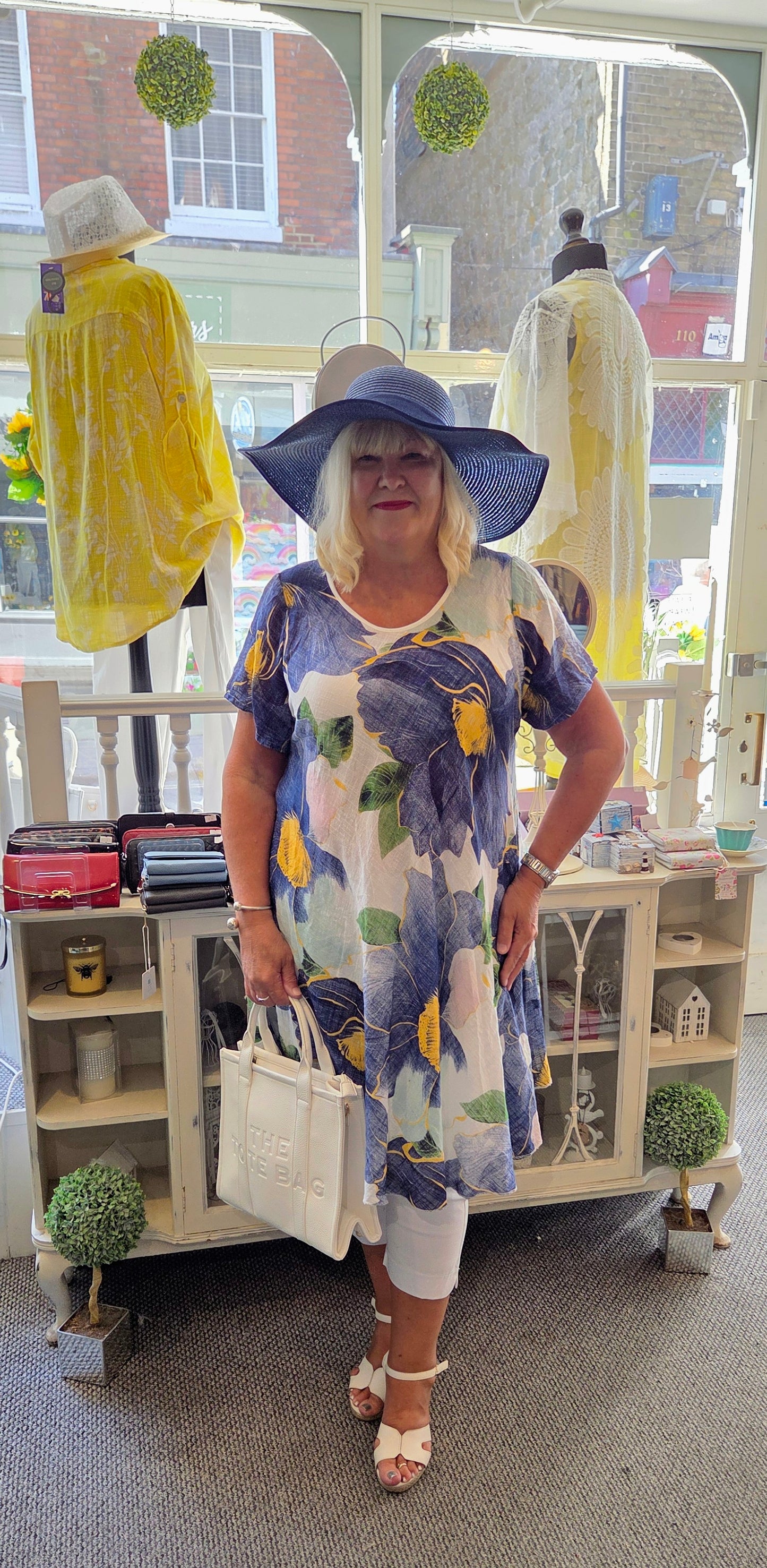 Floral Print Cotton Dress Tunic