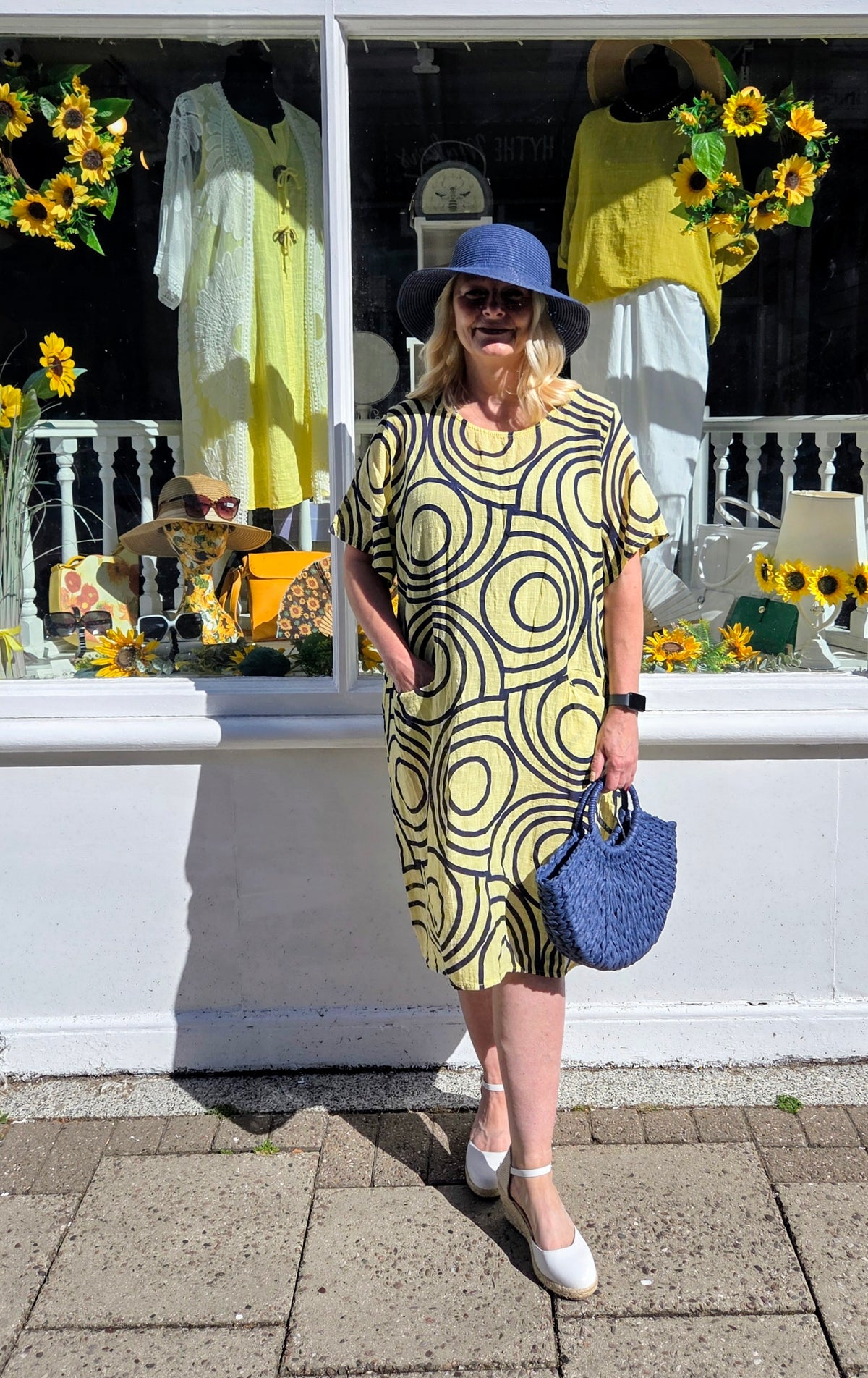 Abstract Cotton Dress Tunic