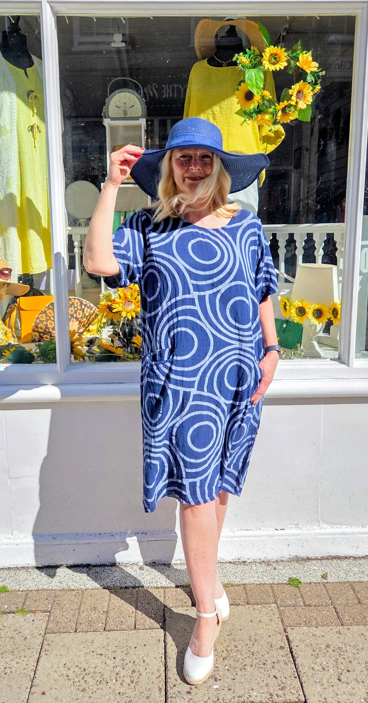 Abstract Cotton Dress Tunic