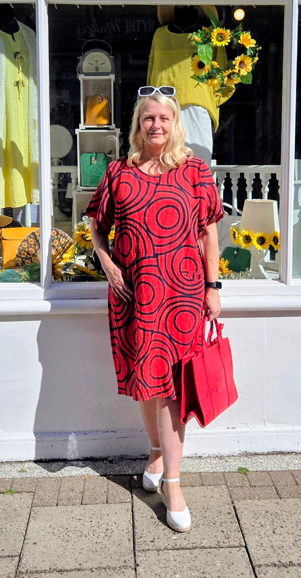Abstract Cotton Dress Tunic
