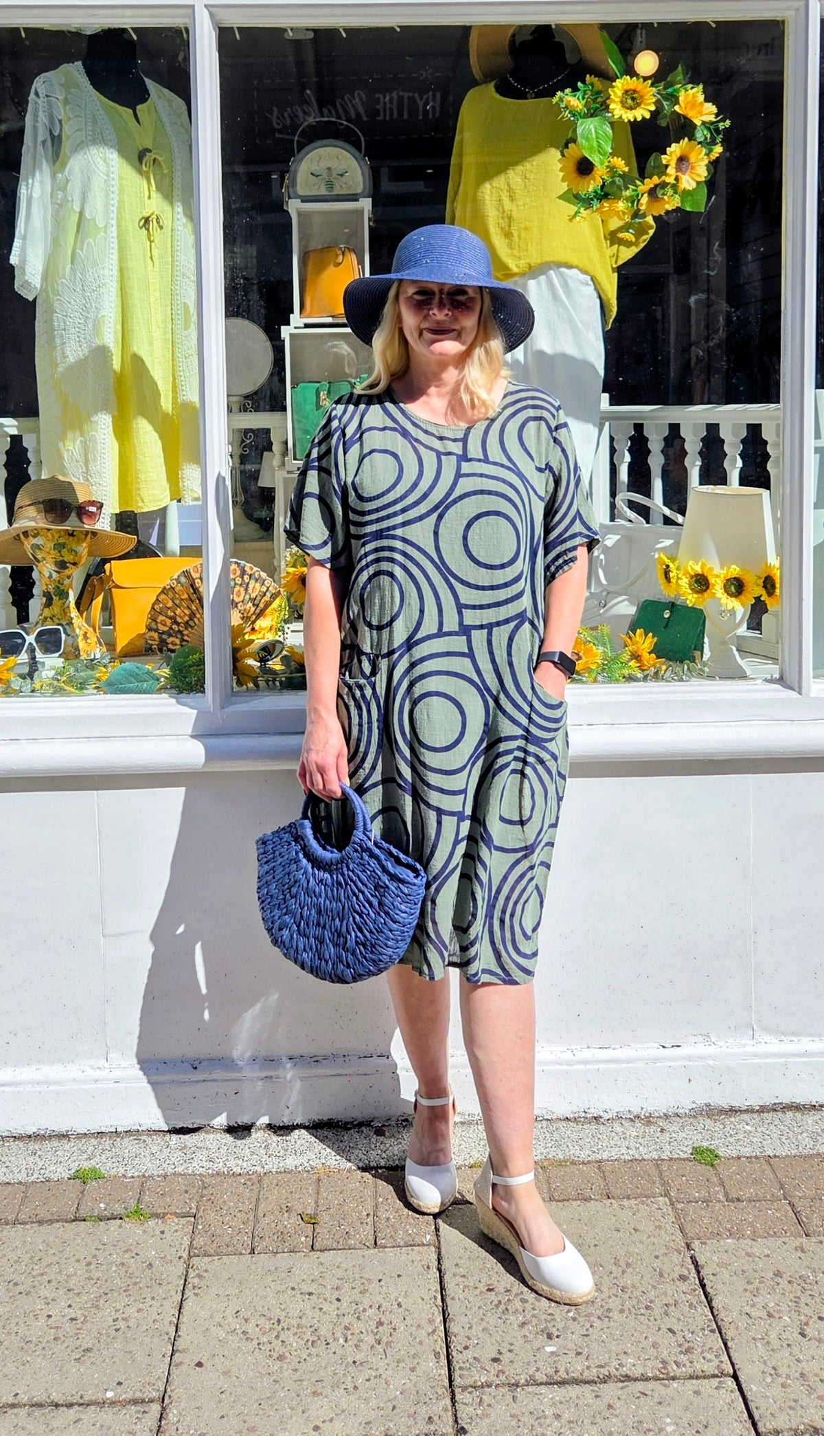 Abstract Cotton Dress Tunic